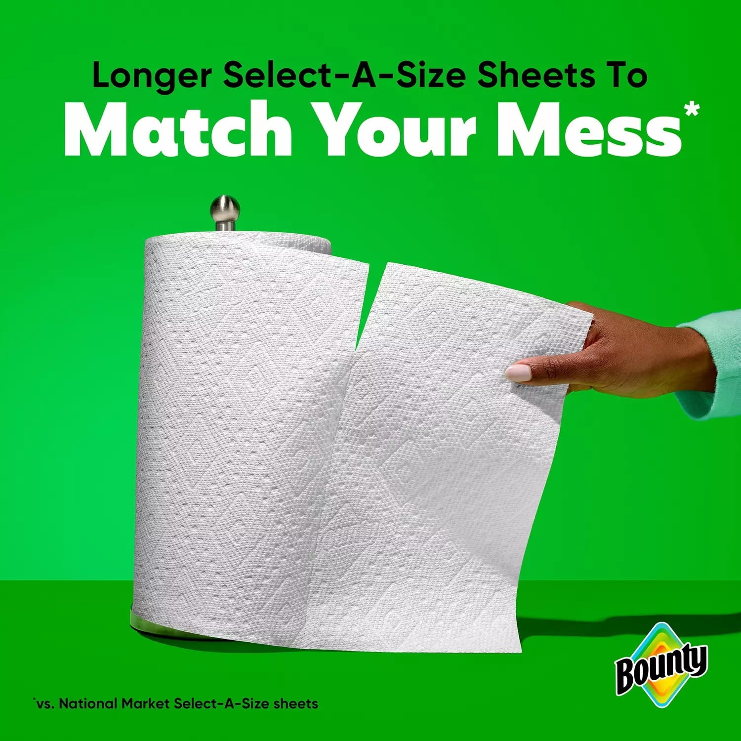 Bounty Prints Select-A-Size 2-Ply Paper Towels - 12 Rolls, 128 Sheets/Roll