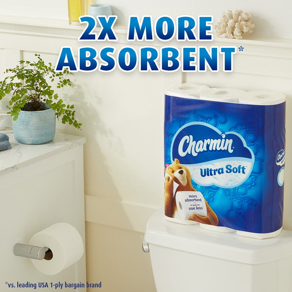 Charmin Ultra Soft Toilet Paper - 6 Super Mega Rolls
