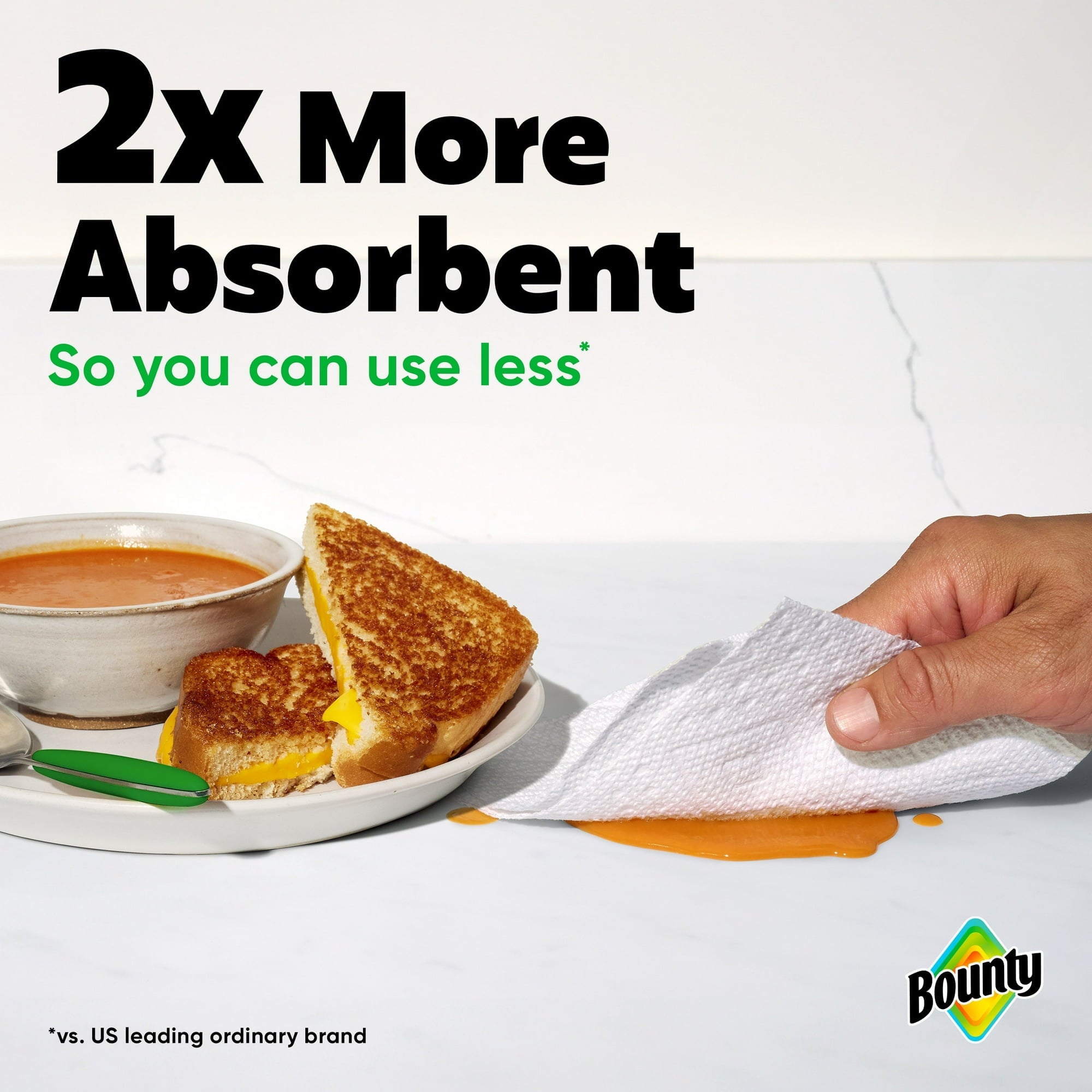 Bounty Paper Towels Select-A-Size White - 4 Triple Rolls, 123 Sheets Per Roll (2 pack)