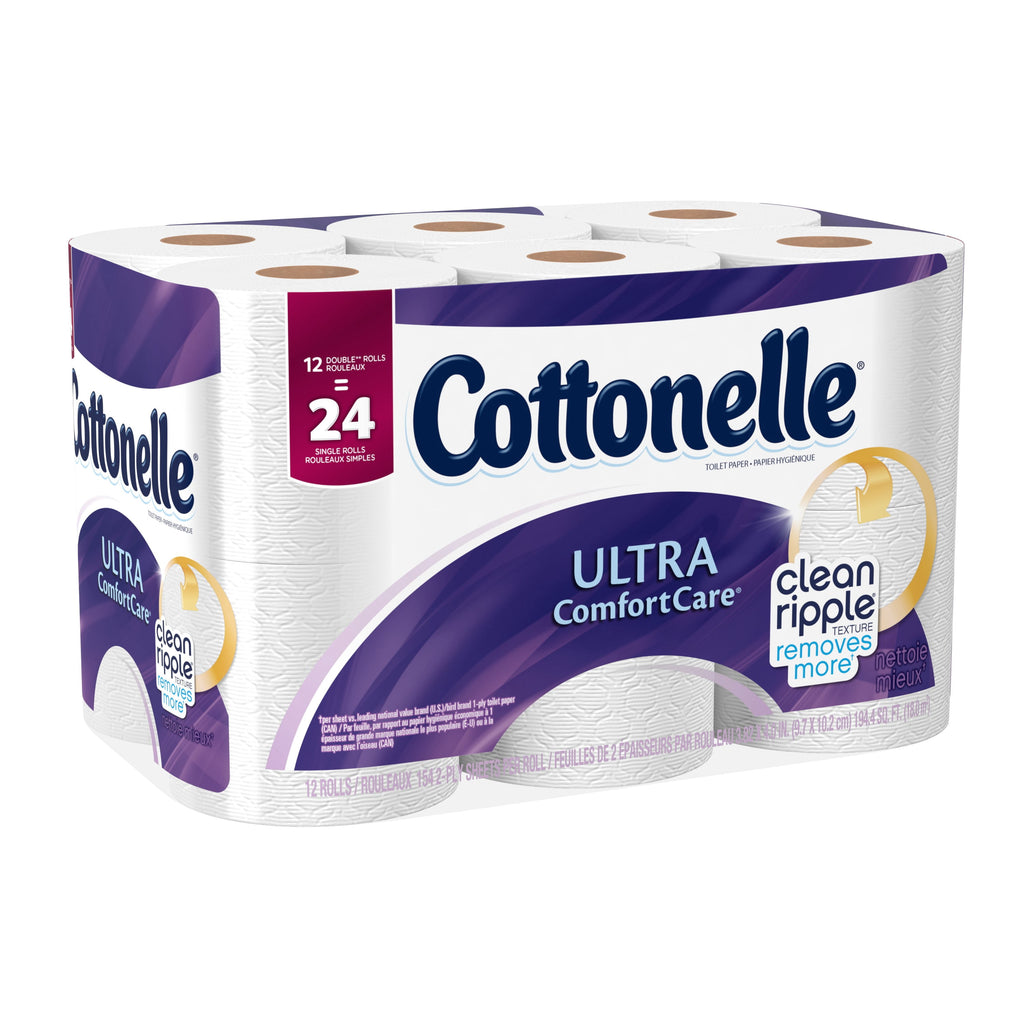 Cottonelle Ultra Comfort Toilet Paper - 12 Double Rolls, 154 Sheets per Roll (1, 848 Total)