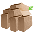 1250 Count Organic Unbleached Z Fold Paper Towels - 100% Post-Consumer Waste Practical Multifold Brown Paper Towels Bulk – Paper Towel – All-Natural Recycled Tri Fold Paper Towels Bulk