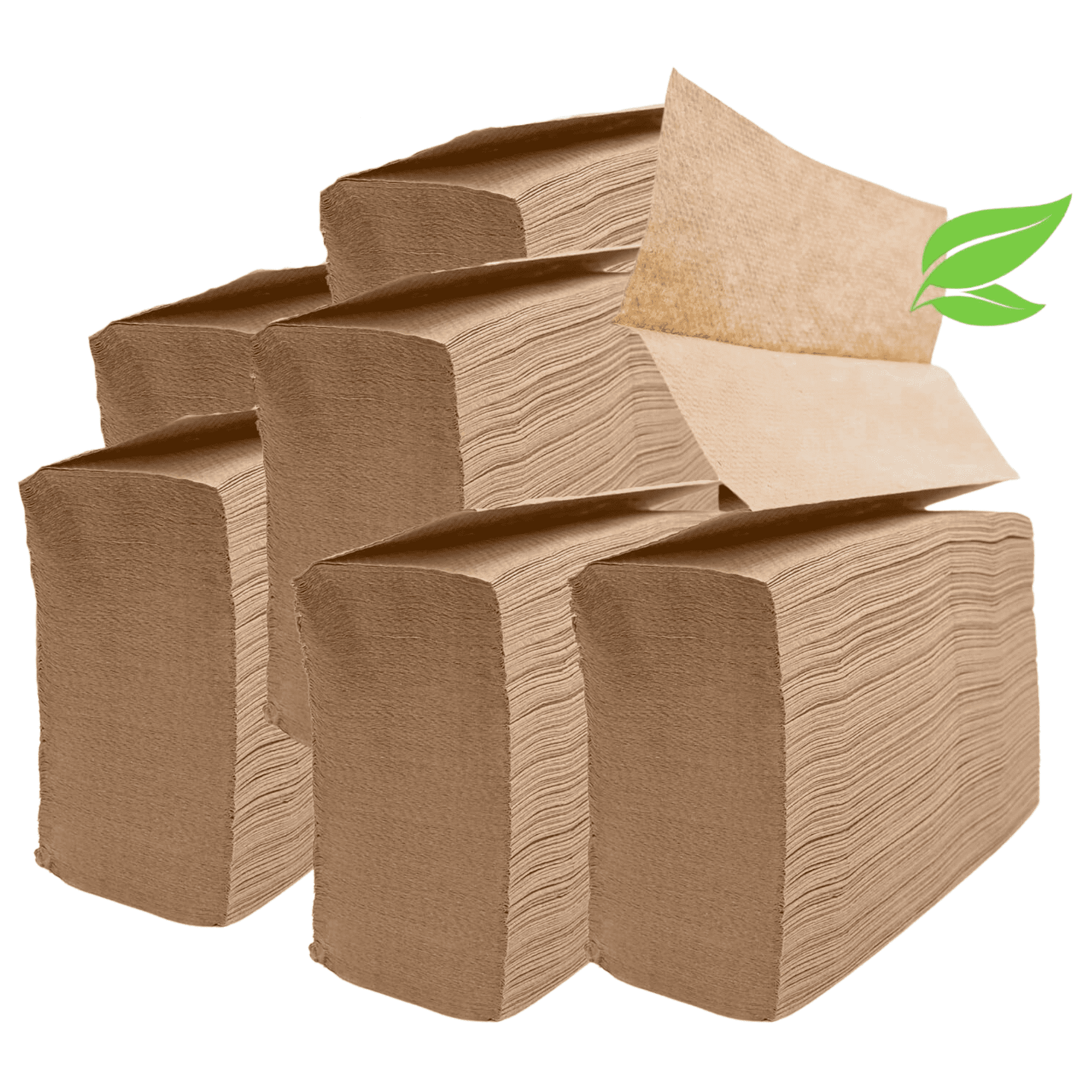 1250 Count Organic Unbleached Z Fold Paper Towels - 100% Post-Consumer Waste Practical Multifold Brown Paper Towels Bulk – Paper Towel – All-Natural Recycled Tri Fold Paper Towels Bulk