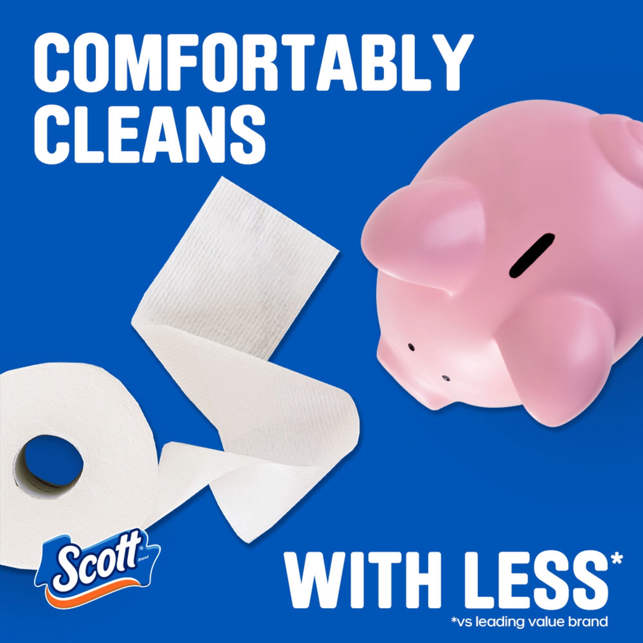 Scott ComfortPlus Toilet Paper - 12 Mega Rolls