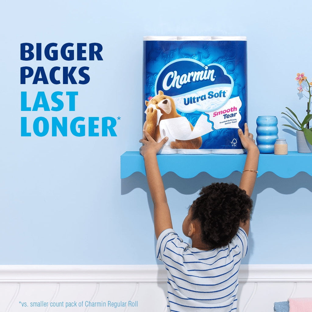 Charmin Ultra Soft Toilet Paper - 4-Pack of 6 Mega Rolls, 224 Sheets per Roll