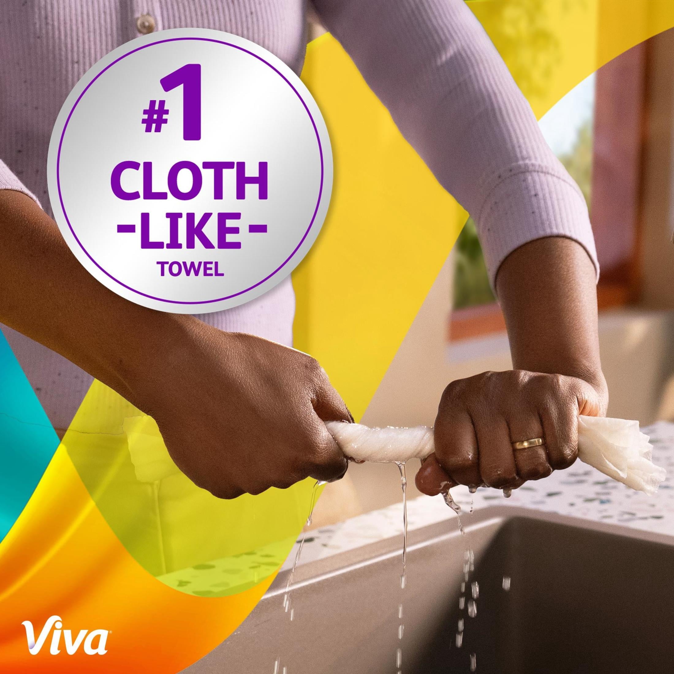 Viva Signature Cloth Paper Towels - 2 Triple Rolls, 129 Sheets per Roll