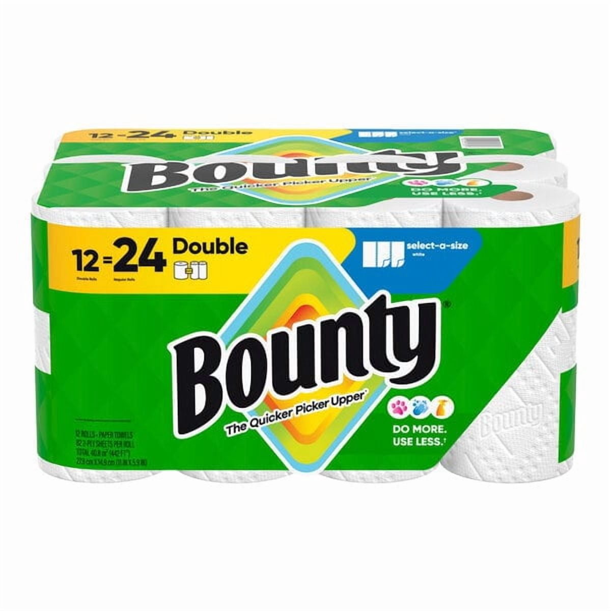 Bounty 2 Ply Select-a-Size Paper Towel Roll - 82 Sheets / Roll - 12/Case