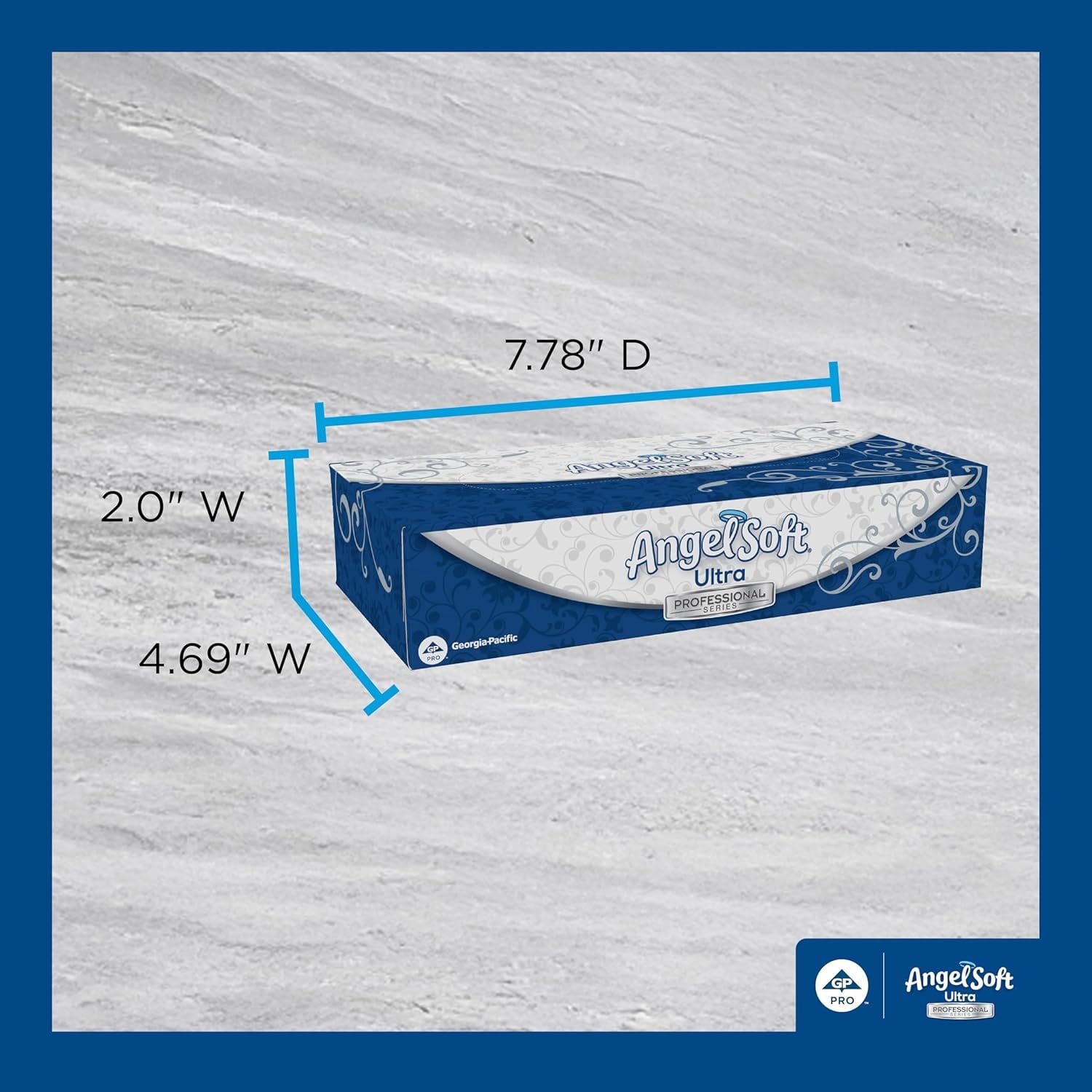 Joozen Angel Soft Ultra Professional Series Premium 2-Ply Facial Tissue (4836014) - 126 Sheets Per Box, 10 Tissue Flat Boxes Per Case