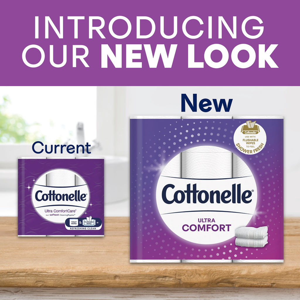 Cottonelle Ultra Comfort Toilet Paper - 12 Double Rolls, 154 Sheets per Roll (1, 848 Total)