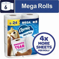 Charmin Ultra Soft 2-Ply Toilet Paper - 2 Packs of 6 Mega Rolls