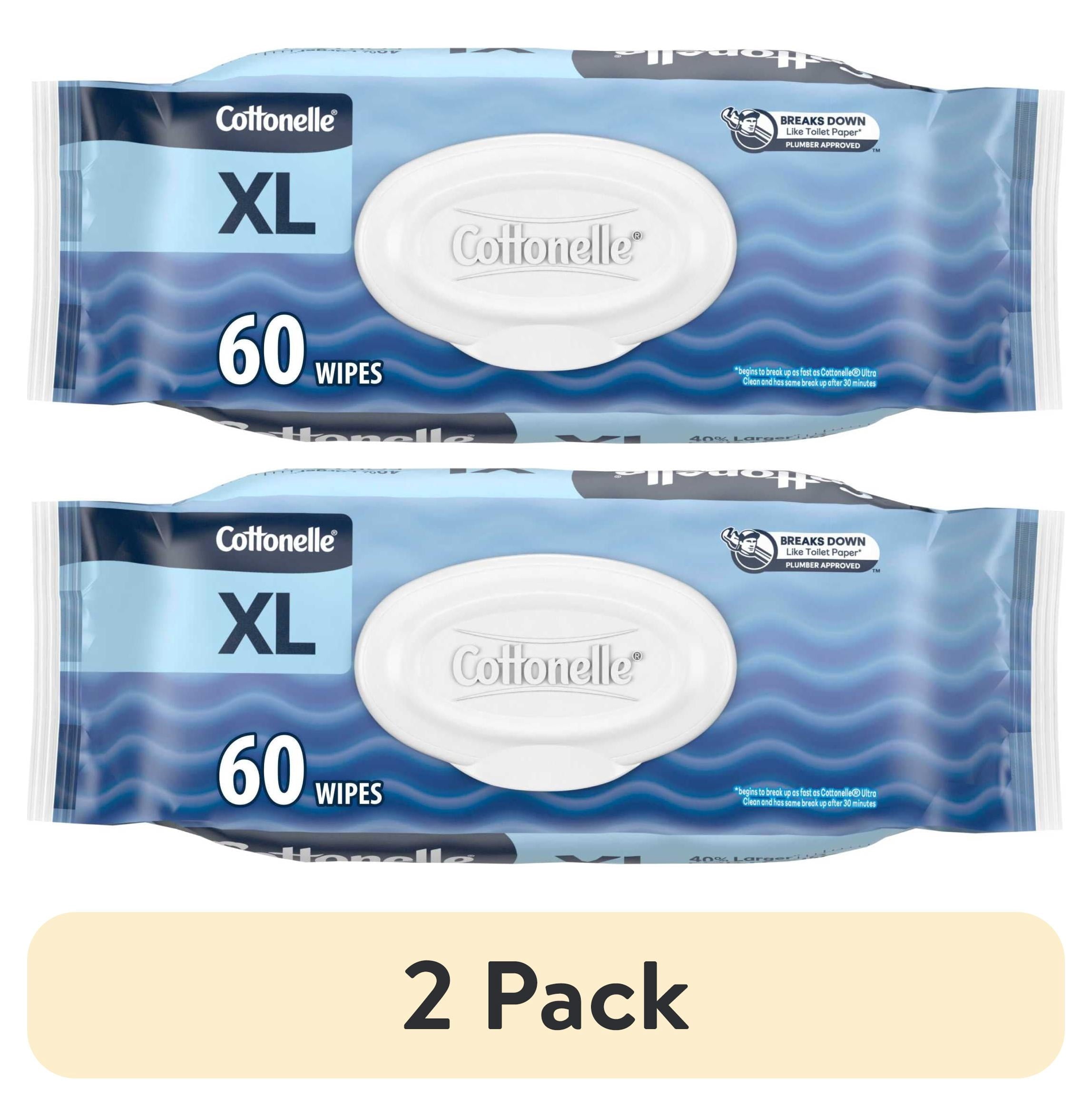 Cottonelle Ultra Fresh XL Flushable Wet Wipes - 1 Flip-Top Pack - 2-Pack