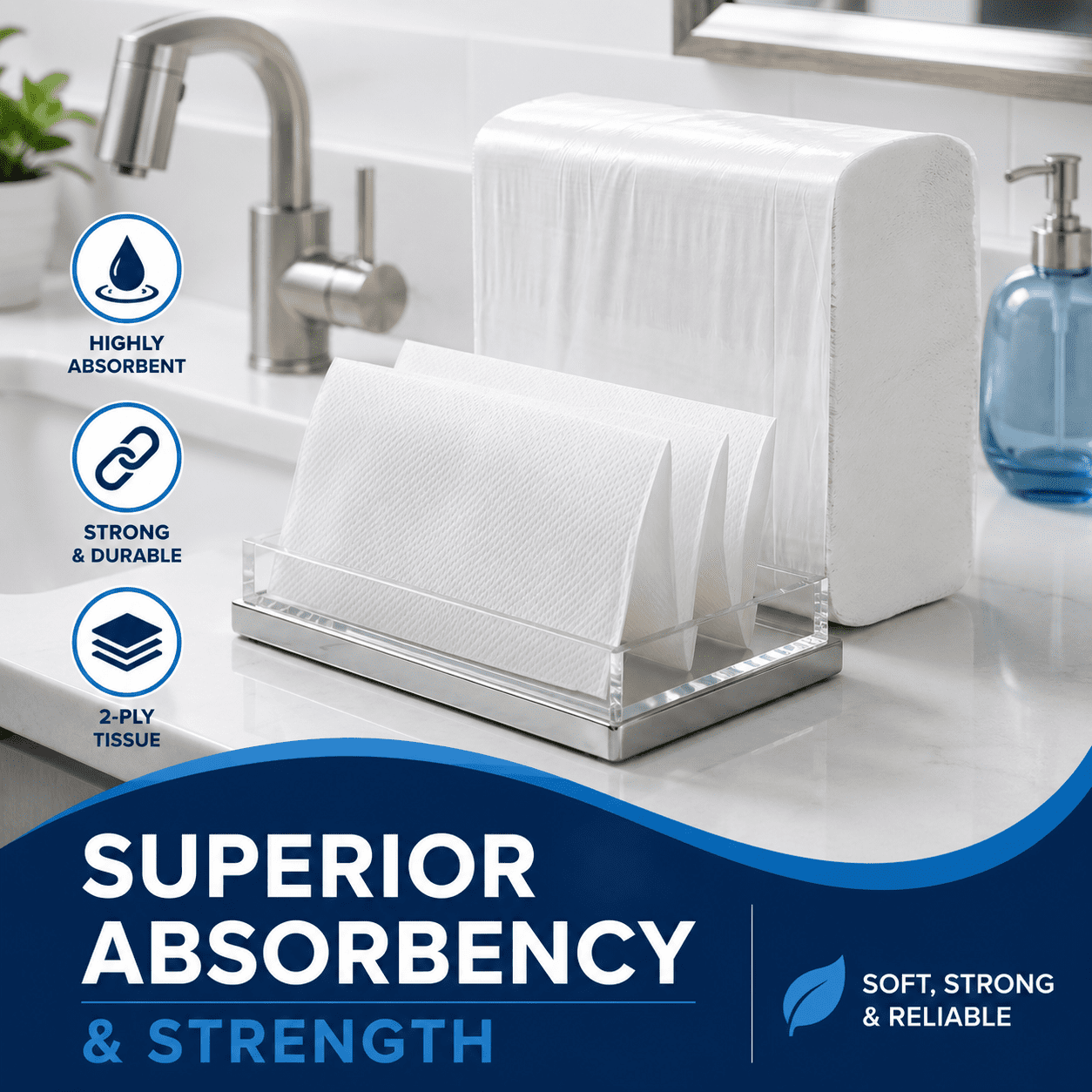 Lumen Cart Commercial Multifold Paper Towel - 250 Sheets