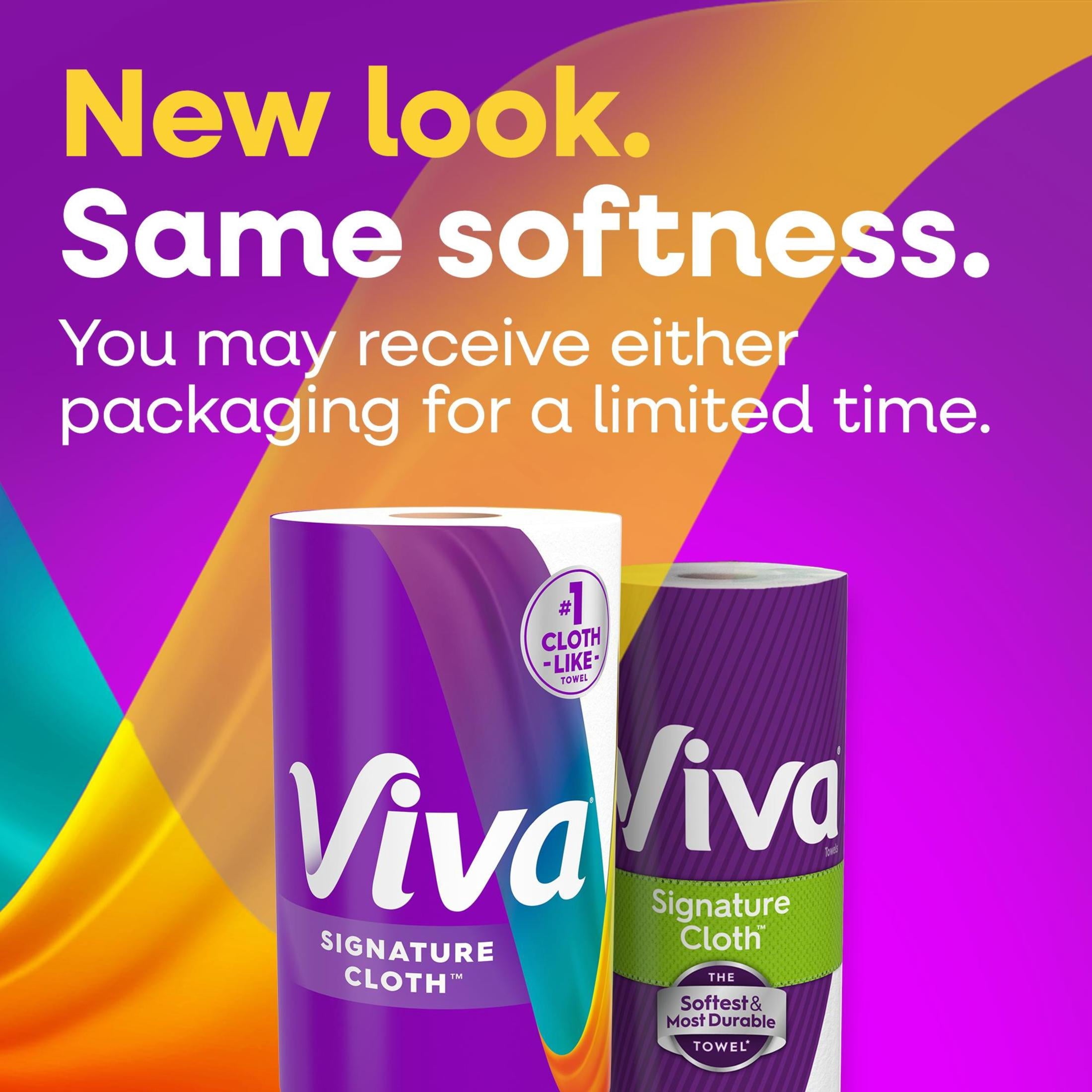 Viva Signature Cloth Paper Towels - 2 Triple Rolls, 129 Sheets per Roll