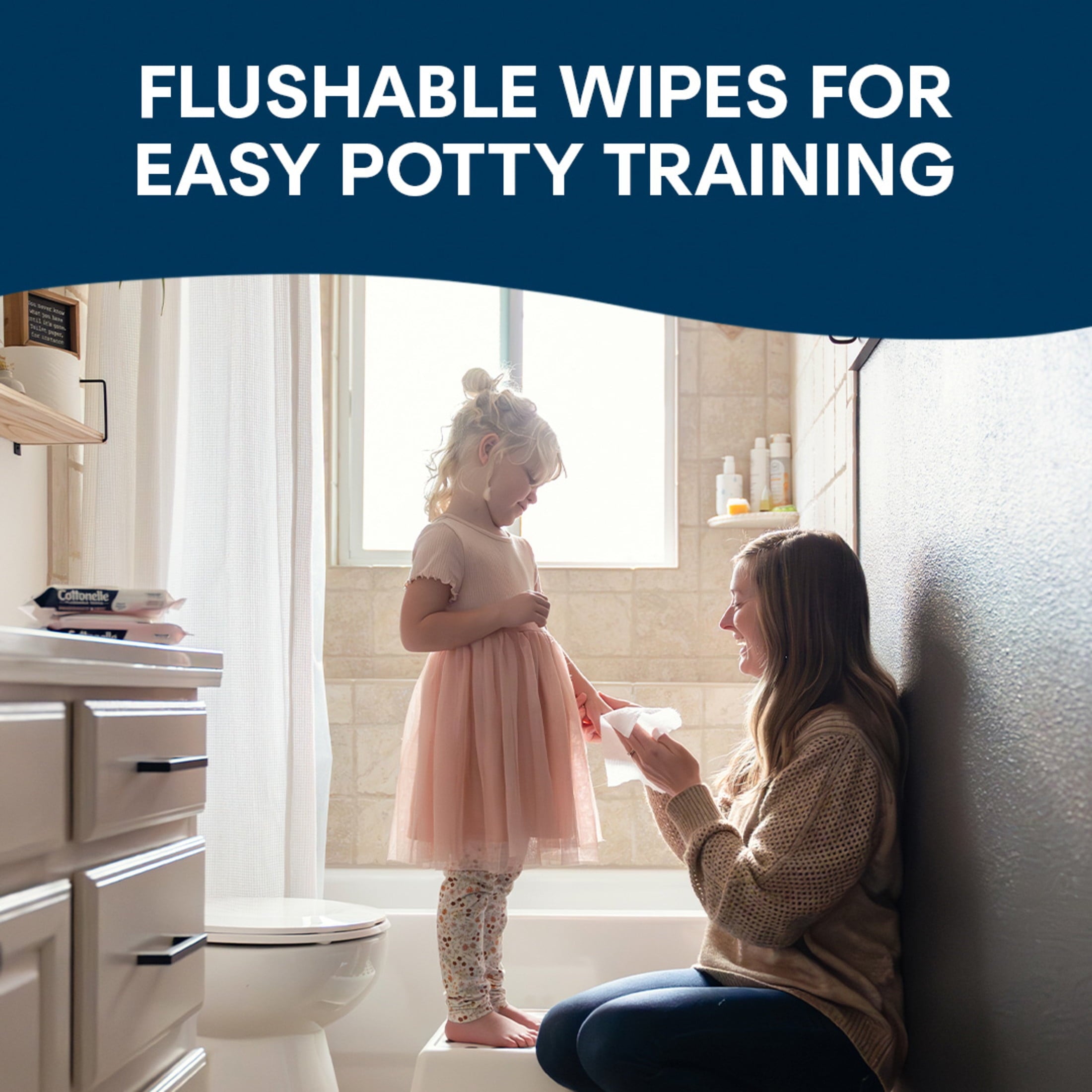 Cottonelle Fragrance Free Flushable Wet Wipes - 4 Flip-Top Packs