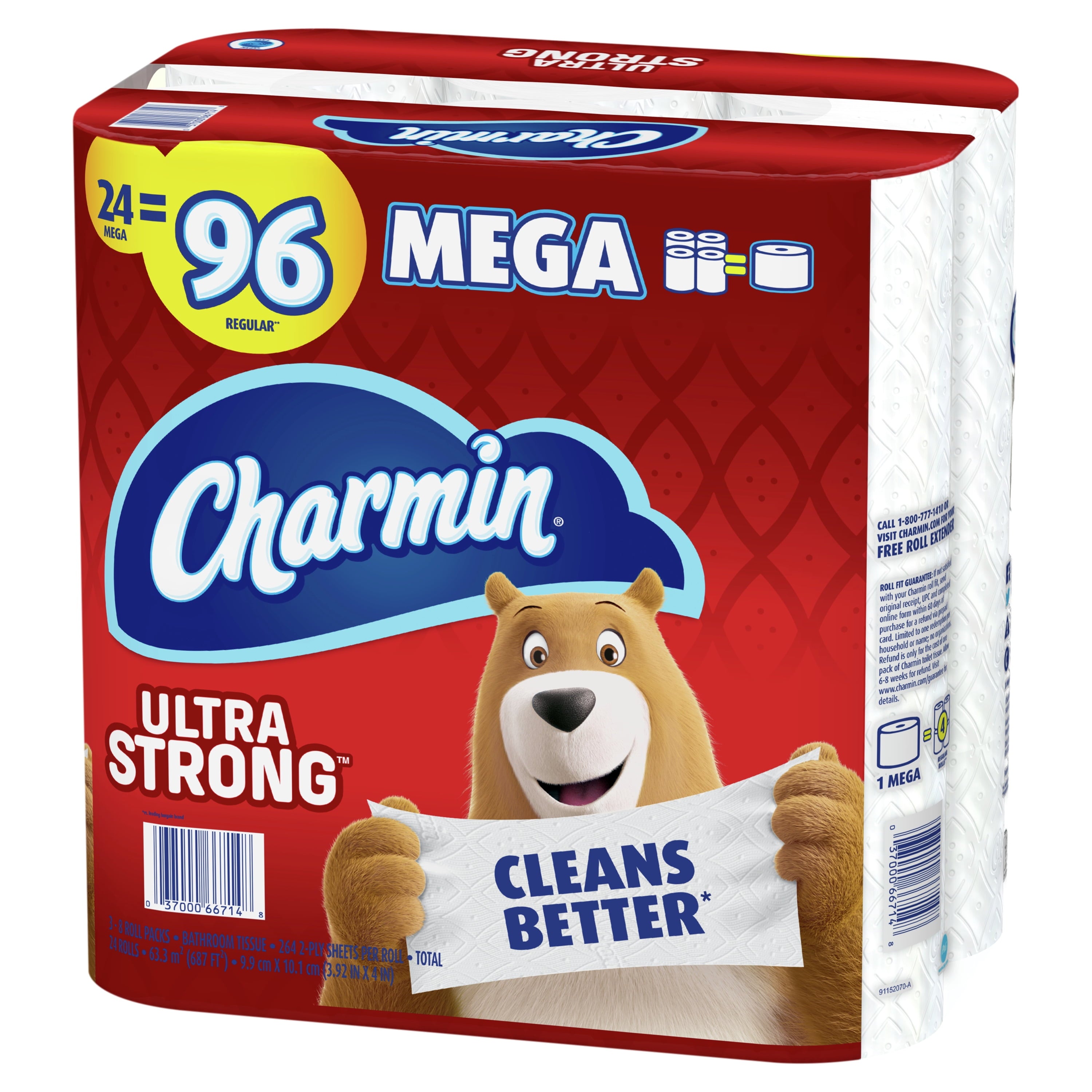 Charmin Ultra Strong Toilet Paper - 24 Mega Rolls