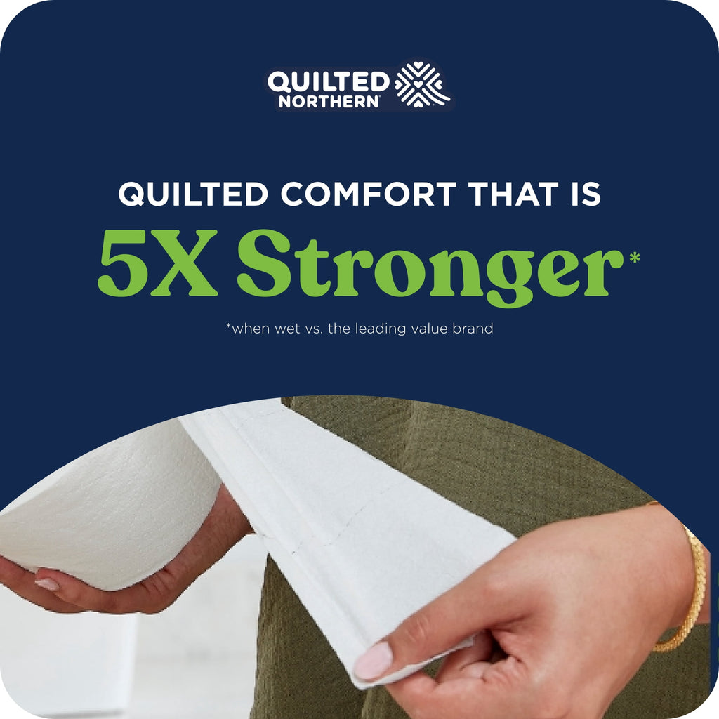 Quilted Northern Ultra Soft & Strong 2-Ply Toilet Paper - 6 Mega Rolls, 255 Sheets Per Roll