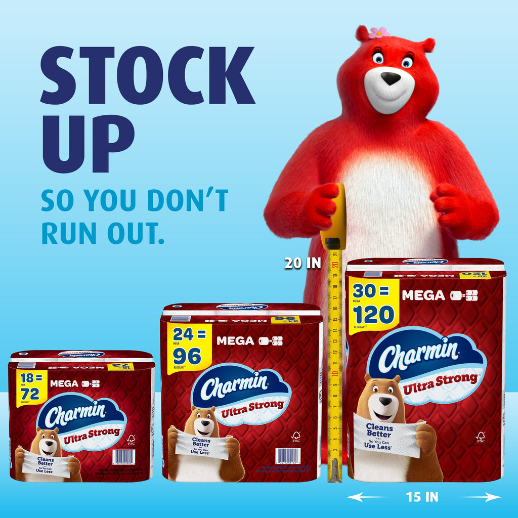 Charmin Ultra Strong Toilet Paper - 6 Mega XL Rolls
