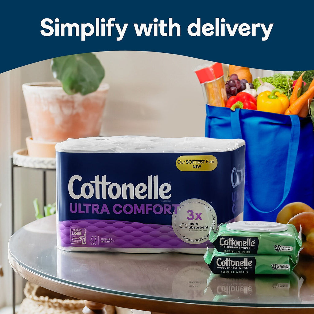 Cottonelle Ultra ComfortCare 2-Ply Standard Toilet Paper White 268 Sheets/Roll 6 Mega Rolls/Pack