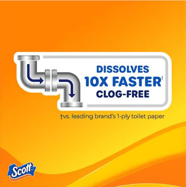 Scott ComfortPlus Soft Lavender Toilet Paper 6 Count