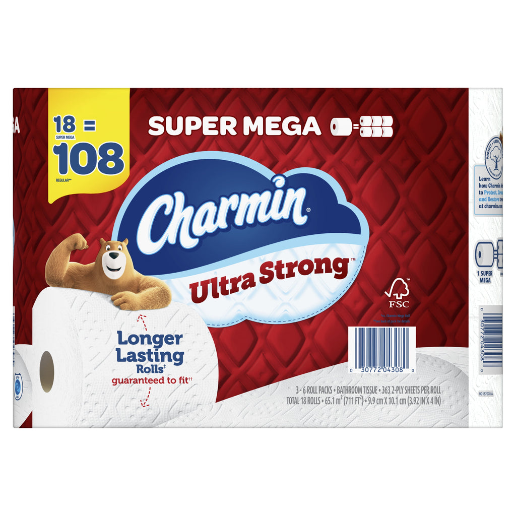 Charmin Ultra Strong Toilet Paper - 18 Mega XL Rolls