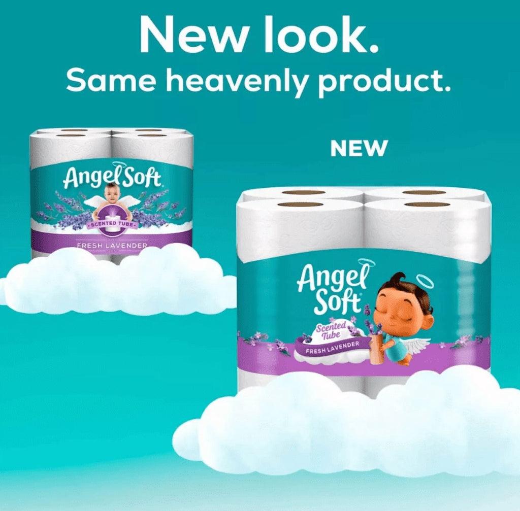Angel Soft Toilet Paper - 16 Lavender Mega Rolls