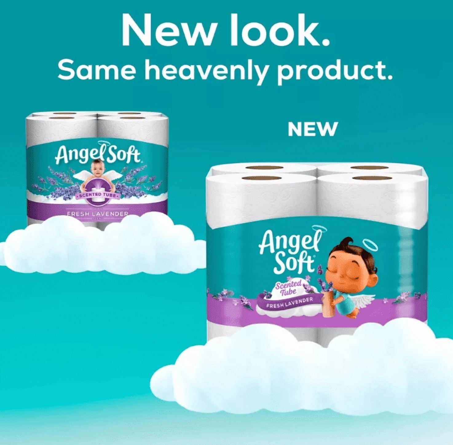 Angel Soft Toilet Paper - 16 Lavender Mega Rolls