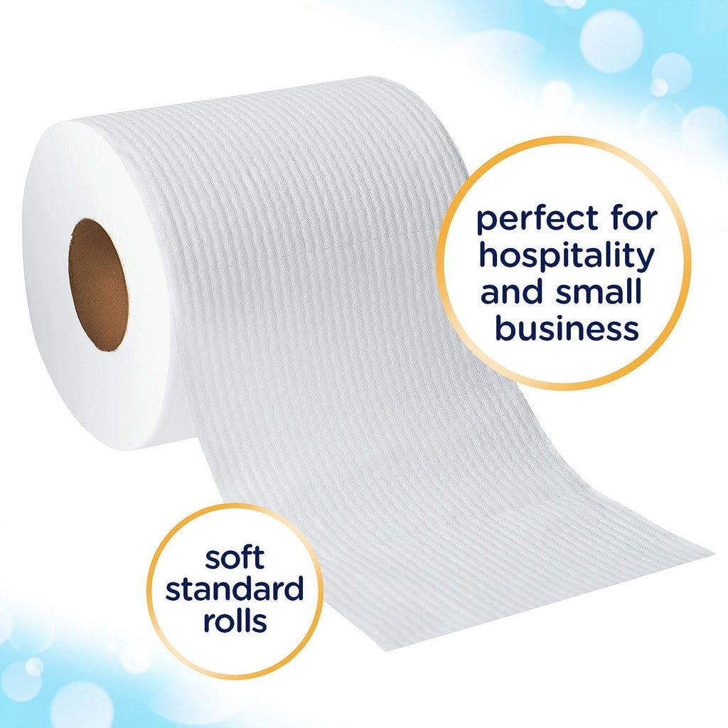 Standard Roll Bulk Toilet Paper (12456) - White (48 Rolls of 170 Sheets, 8, 160 Sheet Total)