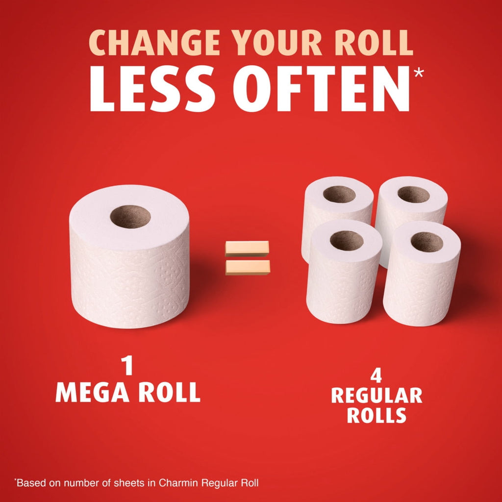 Charmin Ultra Strong Toilet Paper - 4-Pack of 6 Mega Rolls, 220 Sheets per Roll