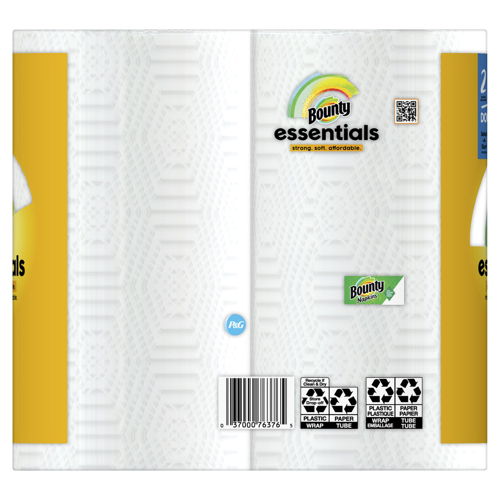 Bounty Essentials Select-a-Size Paper Towels - White, 2 Double Rolls