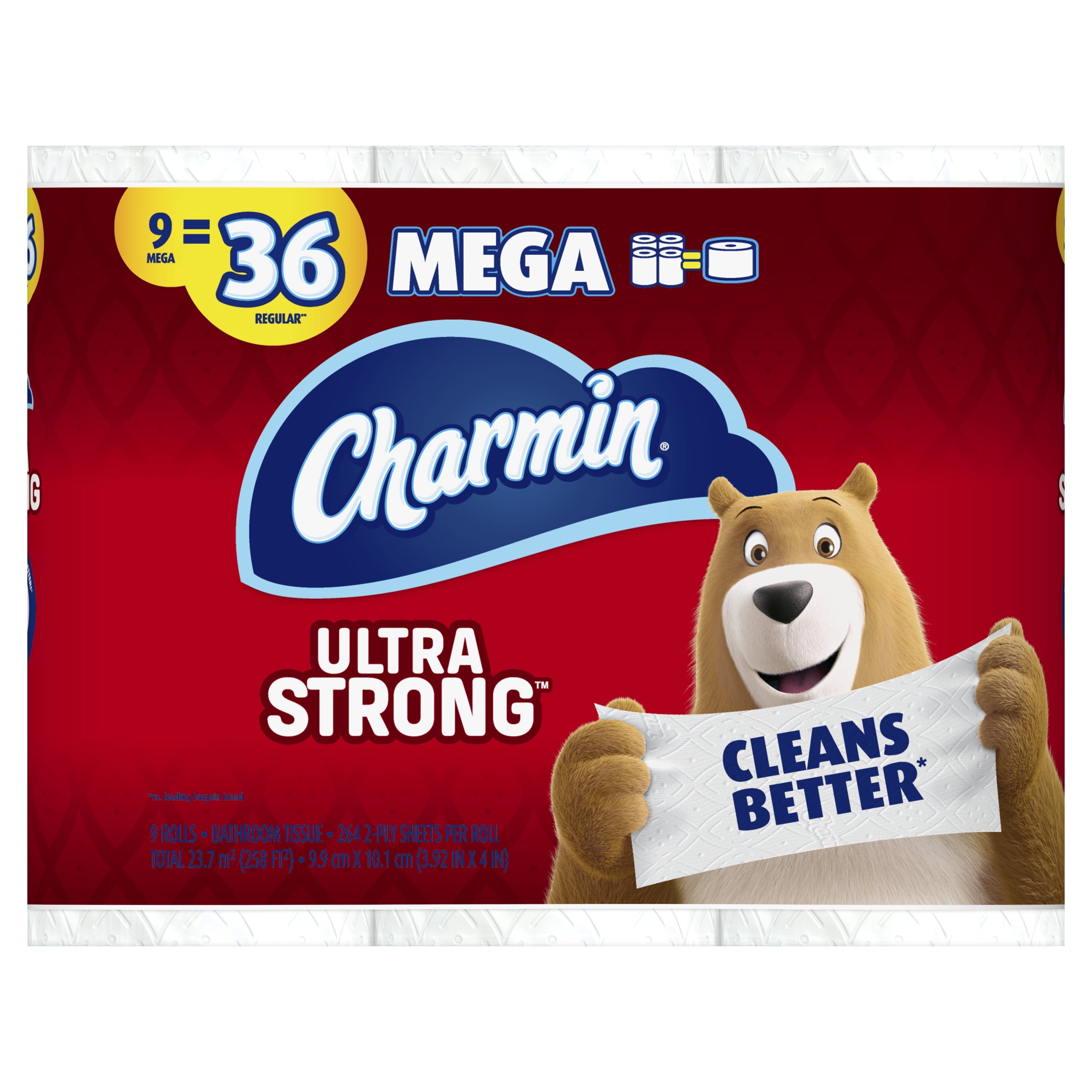 Charmin Ultra Strong Toilet Paper - 9 Mega Rolls