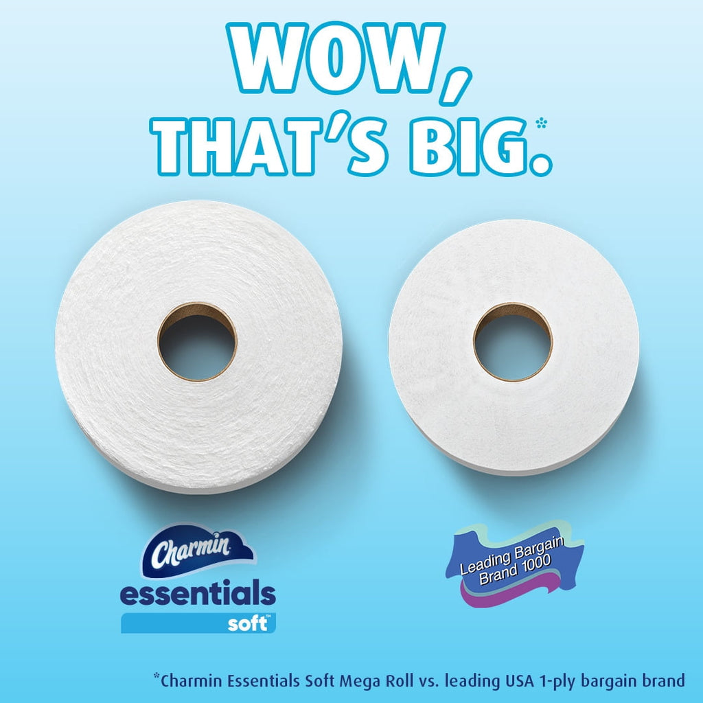 Charmin Essentials Soft Toilet Paper - 12 Mega Rolls
