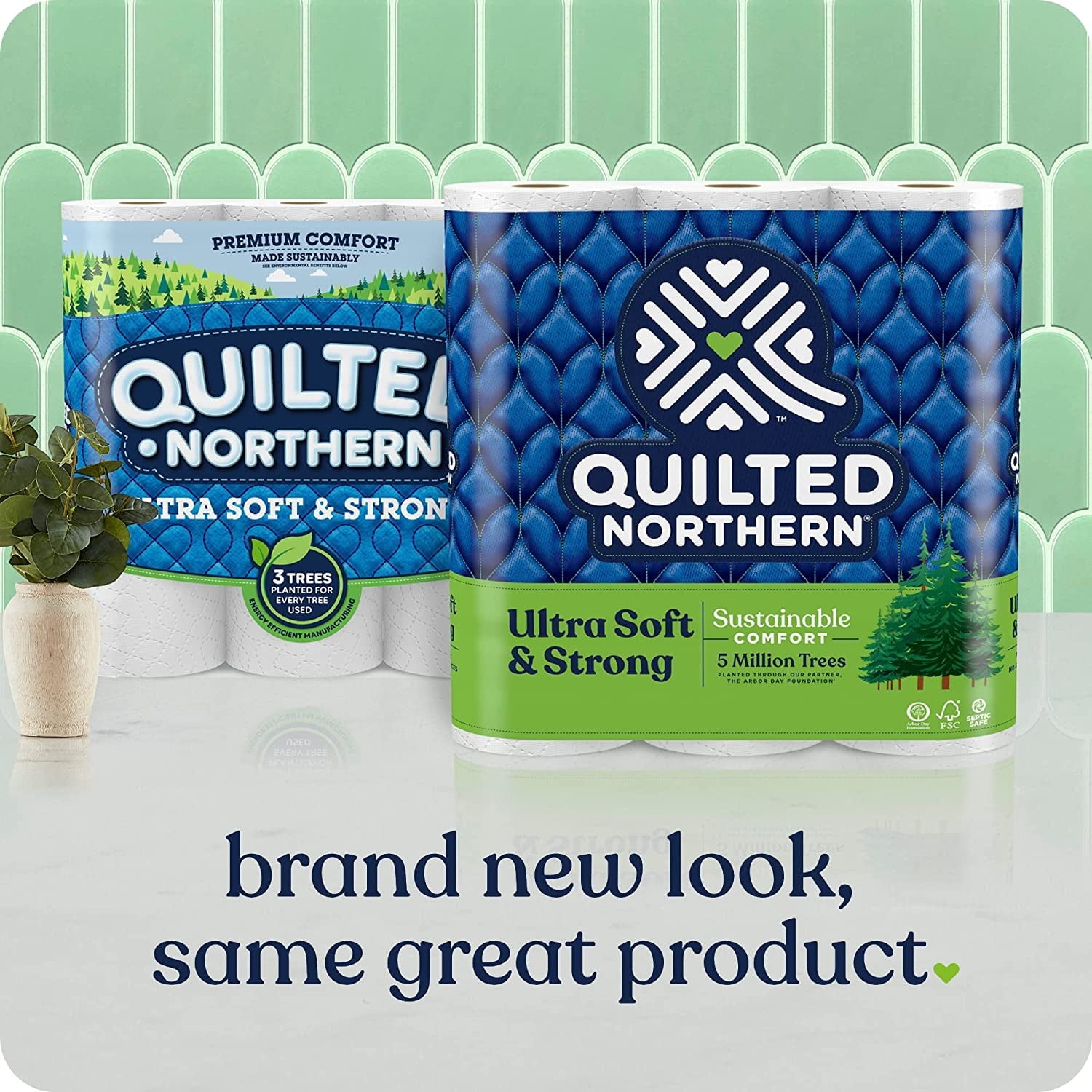 Quilted Northern 6017589 415.47 sq ft. White Ultra Soft & Strong Toilet Paper - 12 Rolls - 328 Sheet