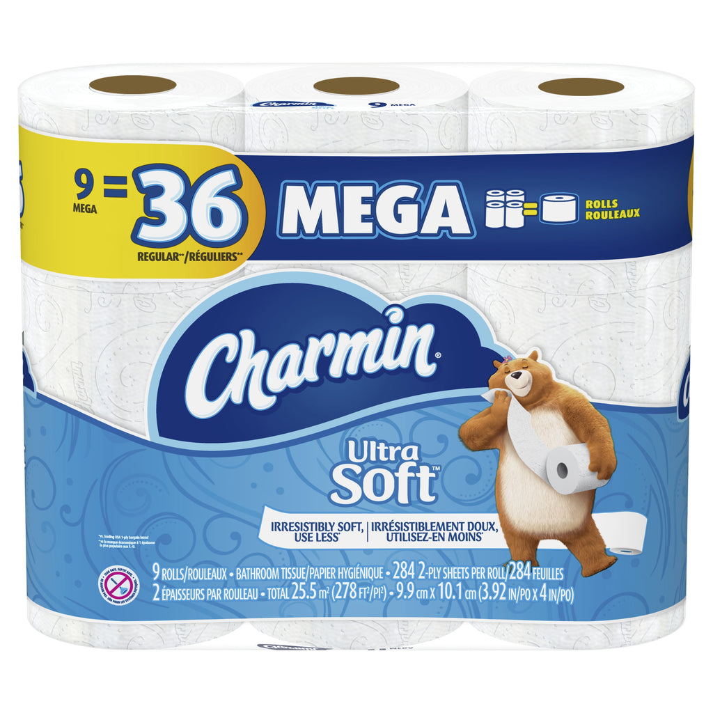 Charmin Ultra Soft Toilet Paper - 9 Mega Rolls
