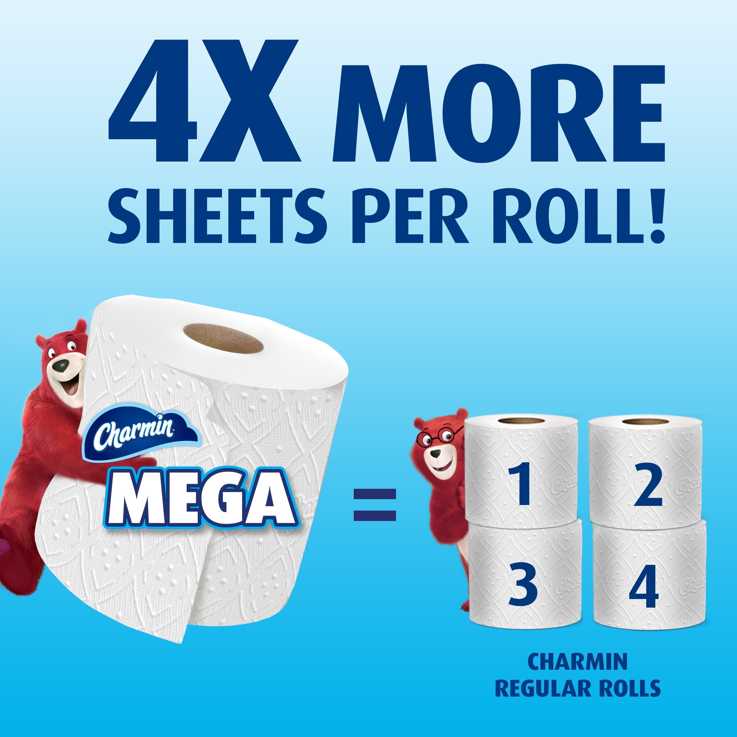 Charmin Ultra Strong Toilet Paper - 12 Mega Rolls, 264 Sheets per Roll