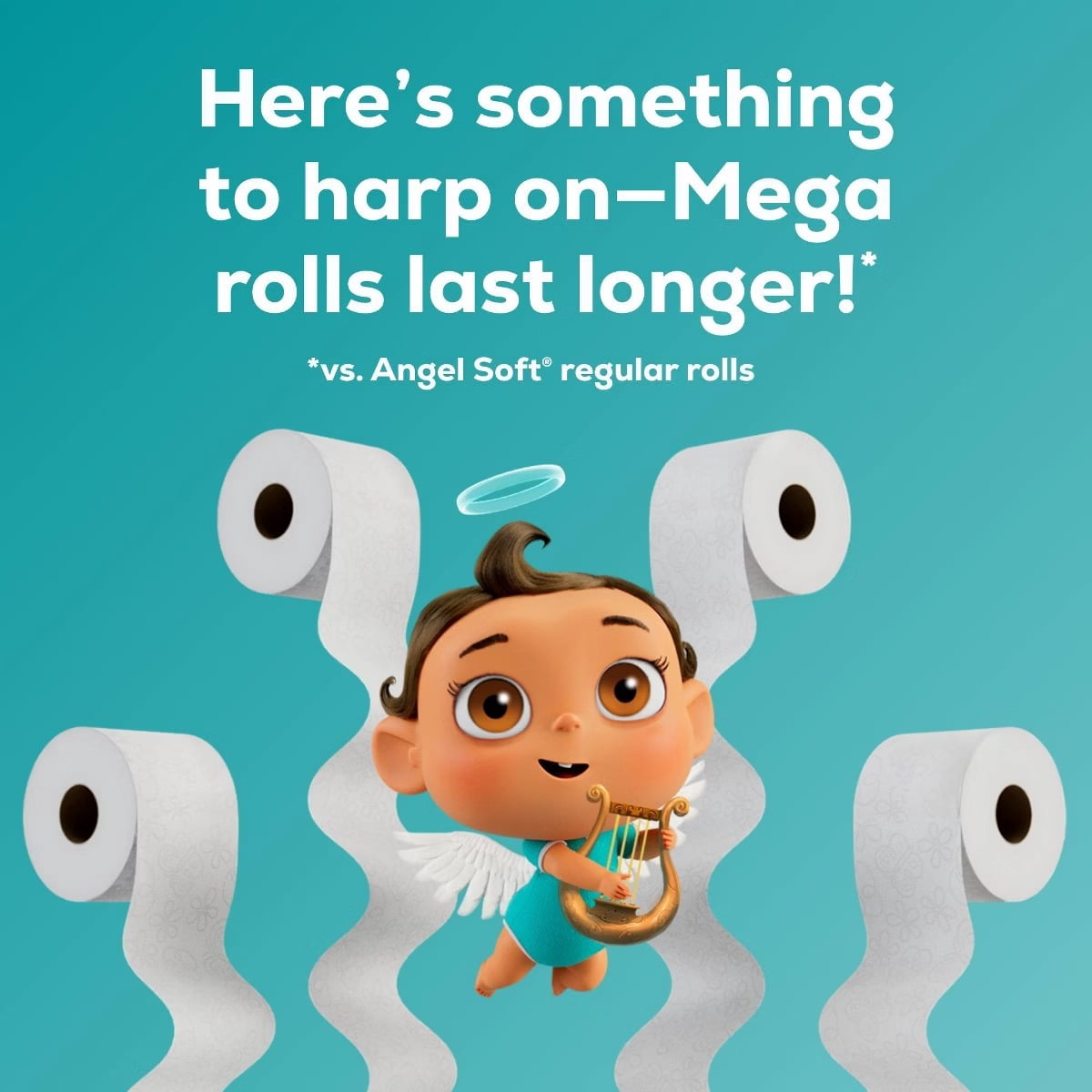 Angel Soft Toilet Paper - 16 Lavender Mega Rolls: 320 Sheets Per Roll