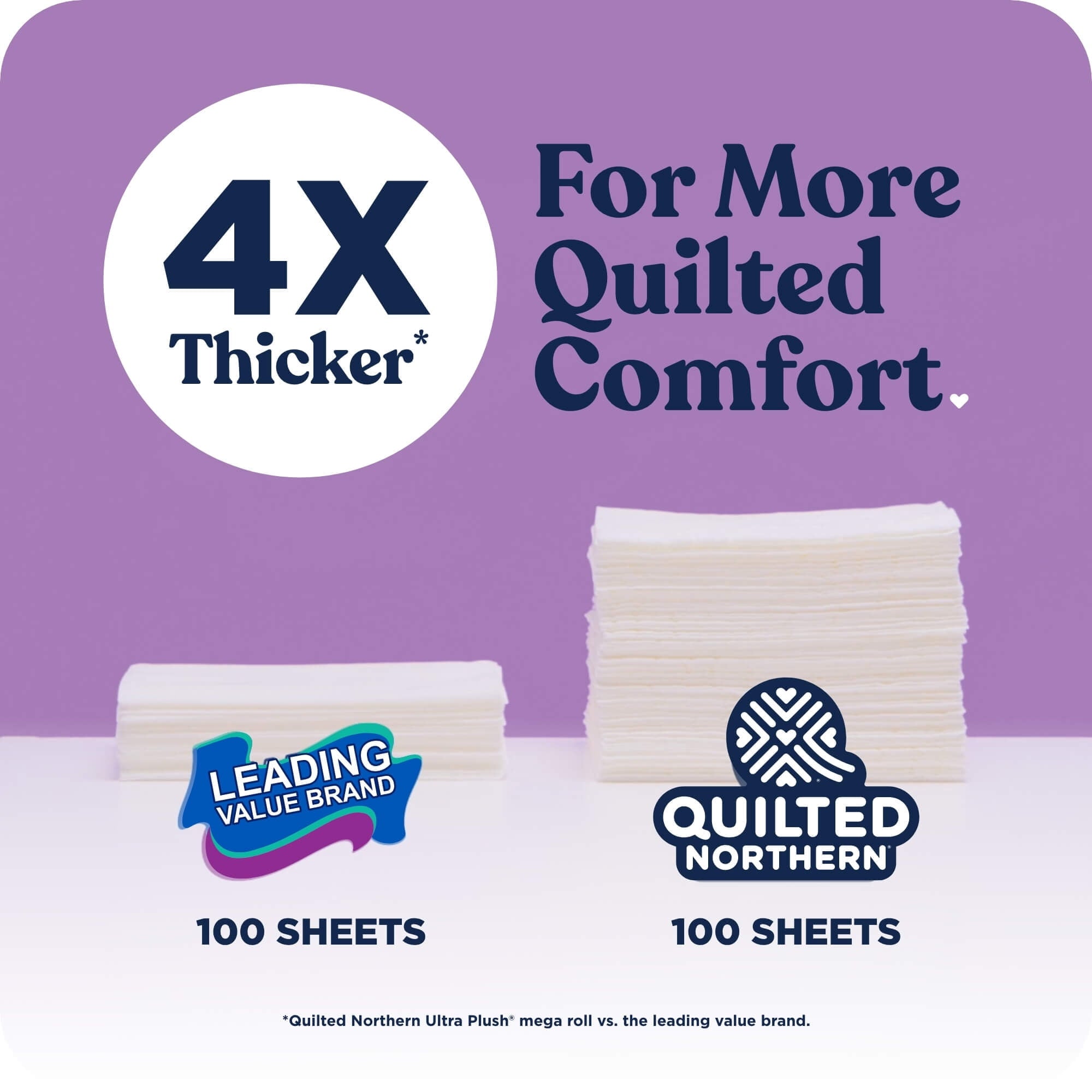 Quilted Northern Ultra Plush 3-Ply Toilet Paper - 30 Mega Rolls, 255 Sheets per Roll
