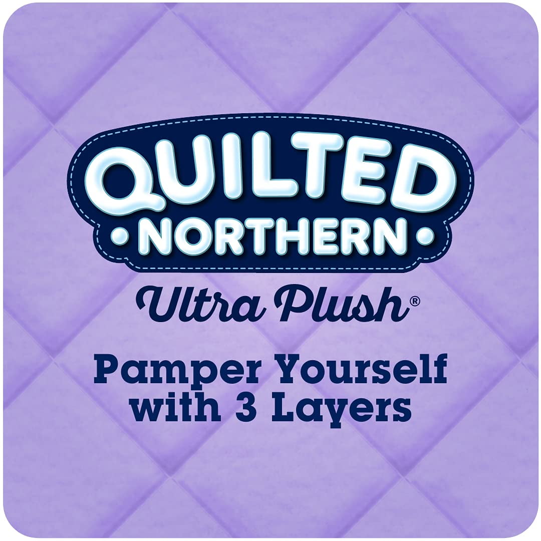 Quilted Northern Ultra Plush Toilet Paper - 6 Mega Rolls = 24 Regular Rolls, 3-ply Bath Tissue White