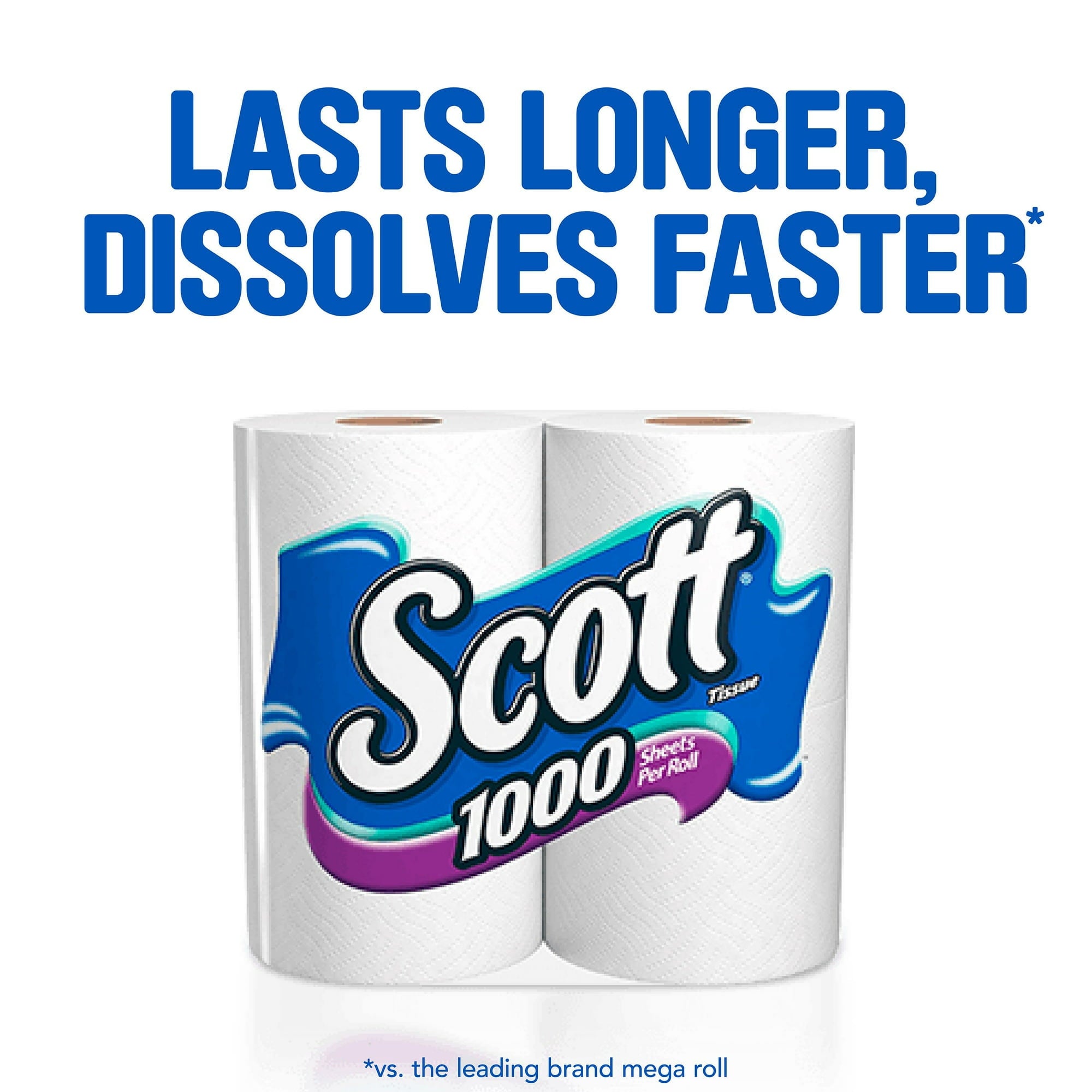 Scott 1000 Bathroom Tissue - Septic Safe, 1-Ply, White, 1, 000 Sheet/Roll, 20/Pack, Each