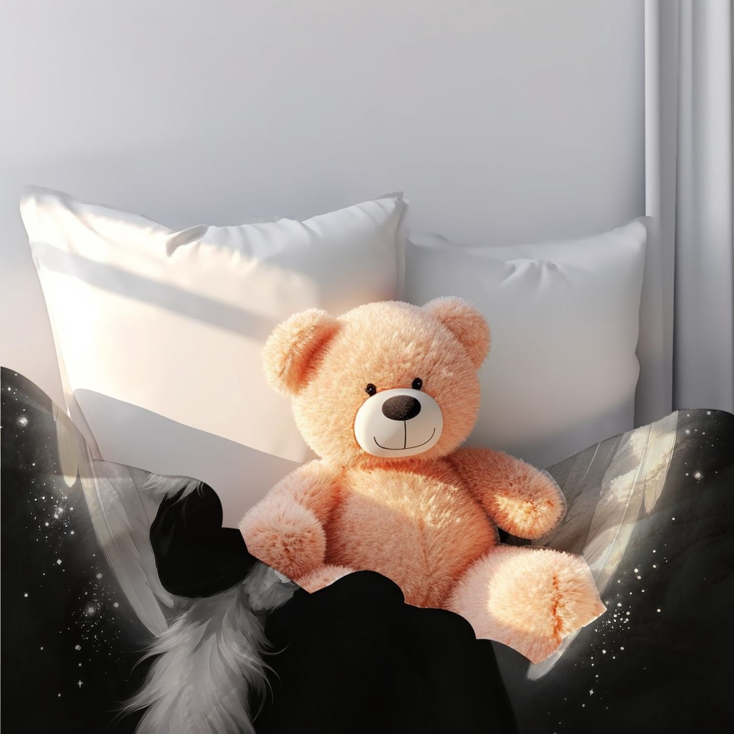 Cozy Plush Angel Woman Holding White Cat Throw Blanket for Bedding Travelling Sleeping Cats Blankets Gifts for Decor Birthday Gifts 50×40 Inch
