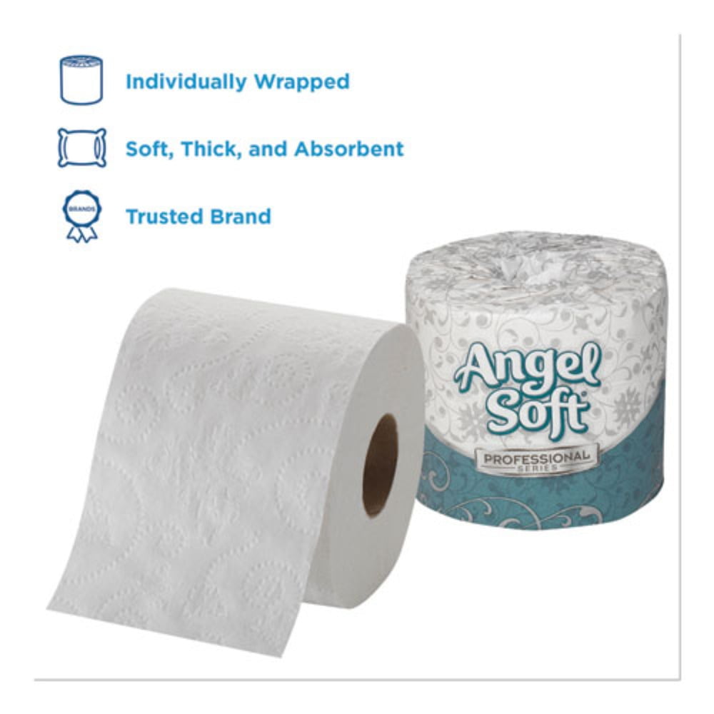 Georgia Pacific 16620 Angel Soft Ps Premium Bathroom Tissue - Septic Safe, 2-ply, White, 450 Sheets/roll, 20 Rolls/carton