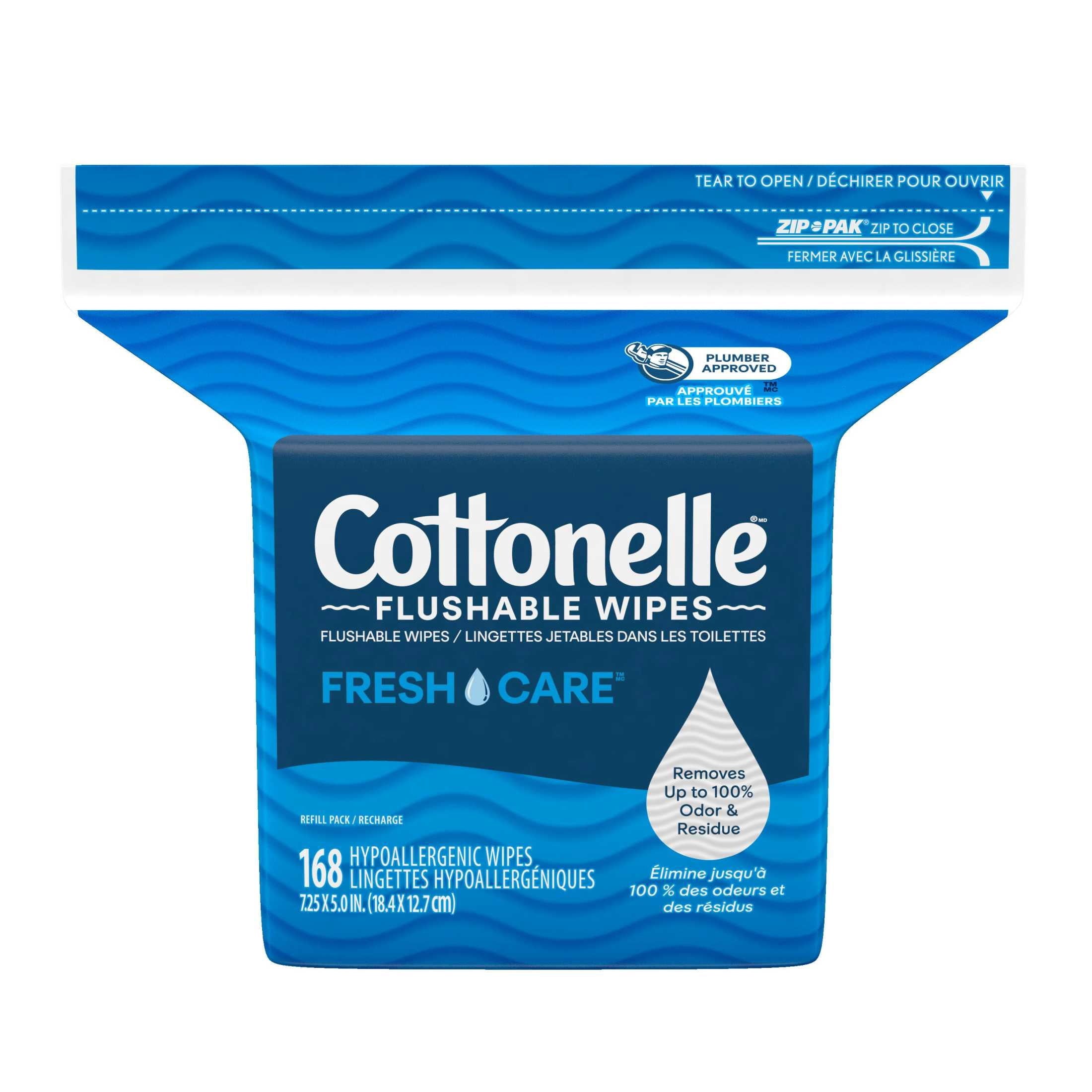 Cottonelle Fresh Care Flushable Wet Wipes - 1 Resealable Bag