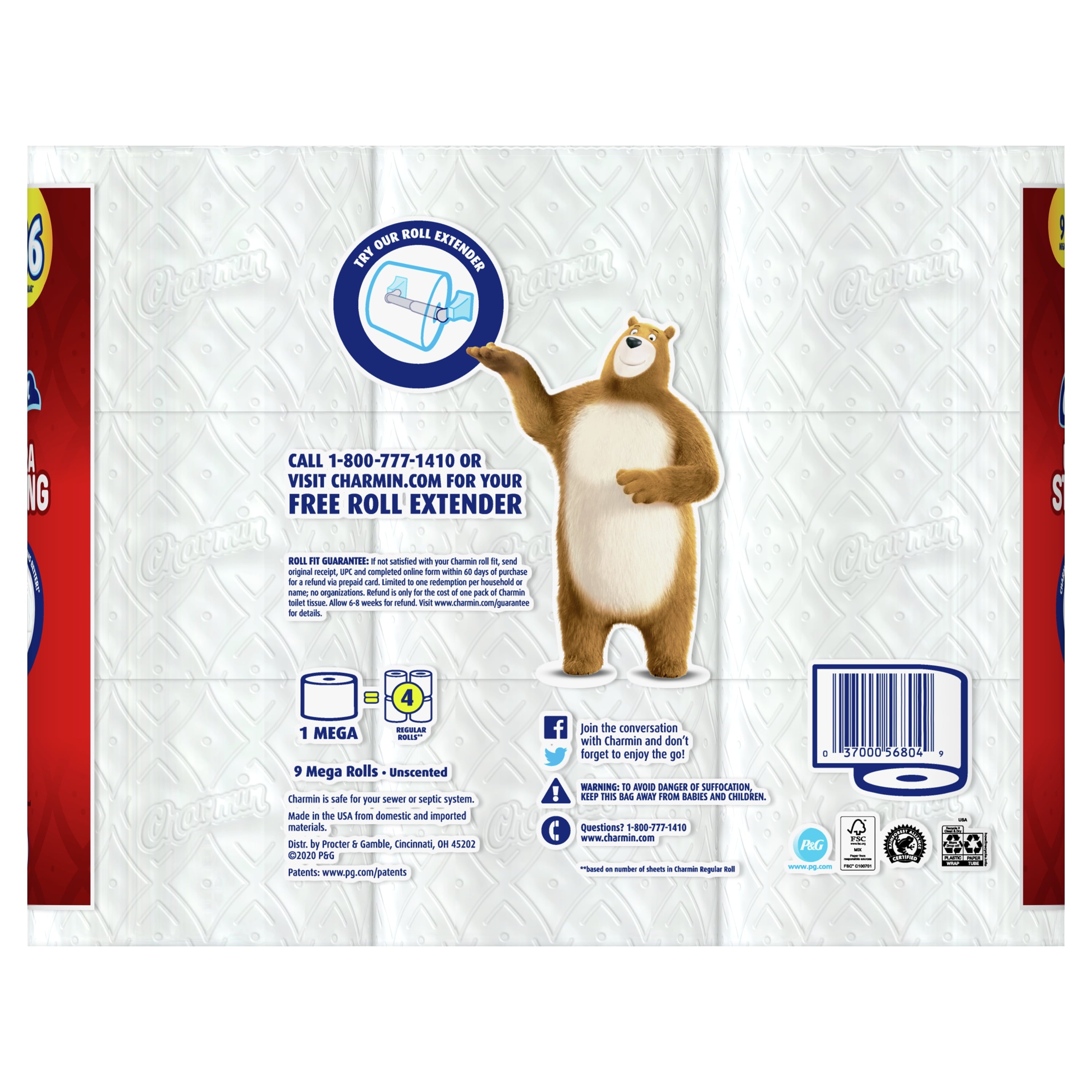 Charmin Ultra Strong Toilet Paper - 9 Mega Rolls