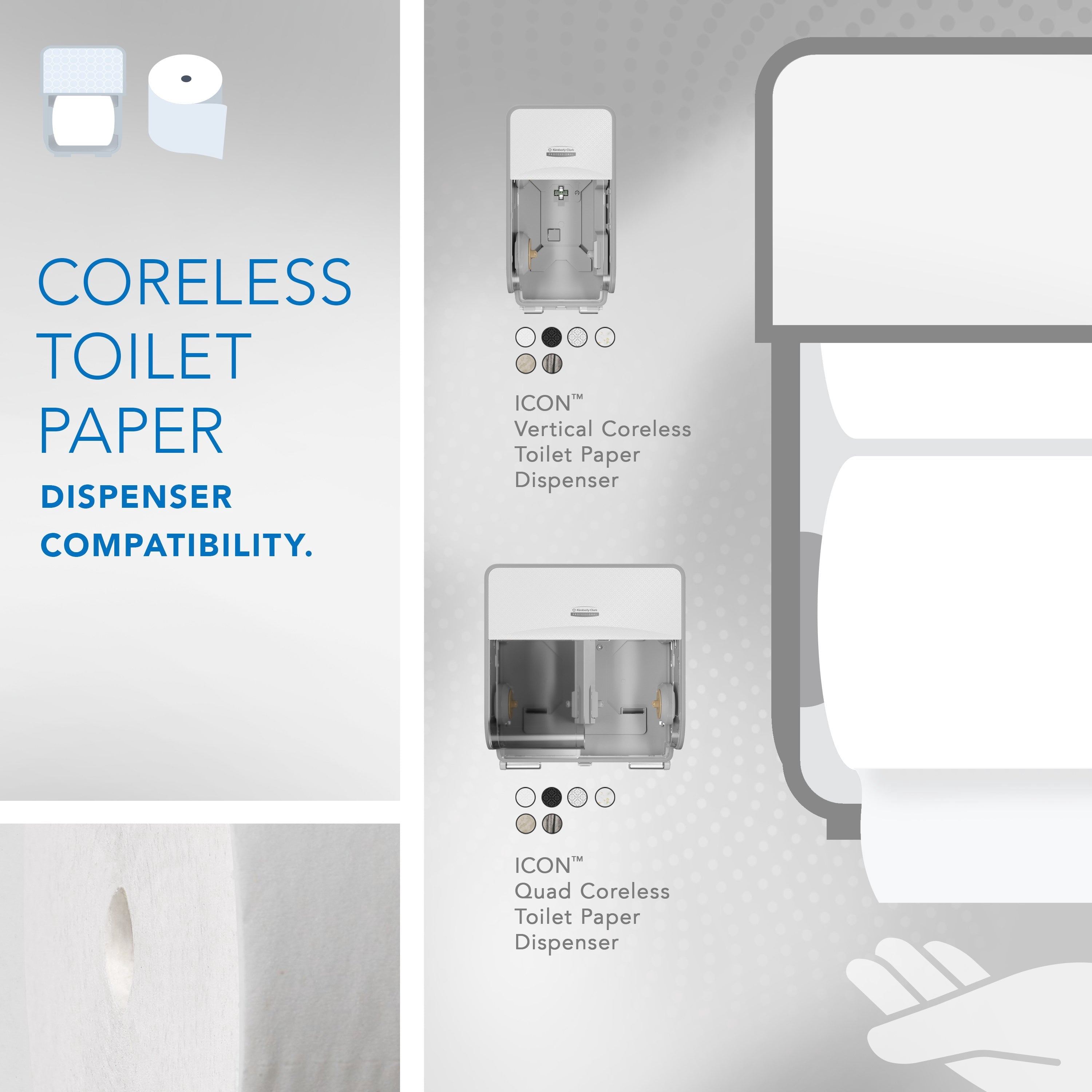 Scott Professional Essential Coreless High-Capacity Standard Roll Toilet Paper - Bulk (04007), 2-Ply, White (36 Rolls of 1, 000 Sheets, 36, 000 Sheet Total)