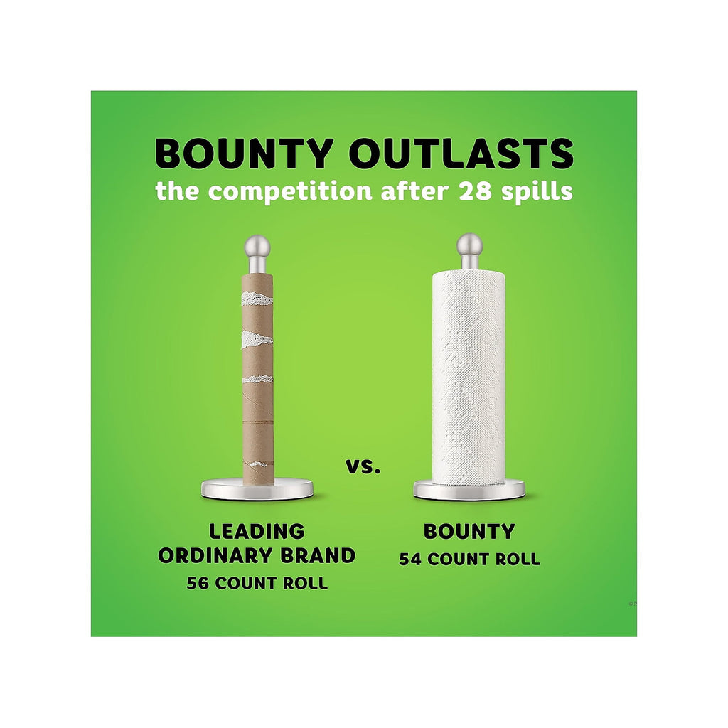 Bounty Select-A-Size 2-Ply Paper Towels - 11" x 5-15/16", White, Pack Of 12 Mega Rolls