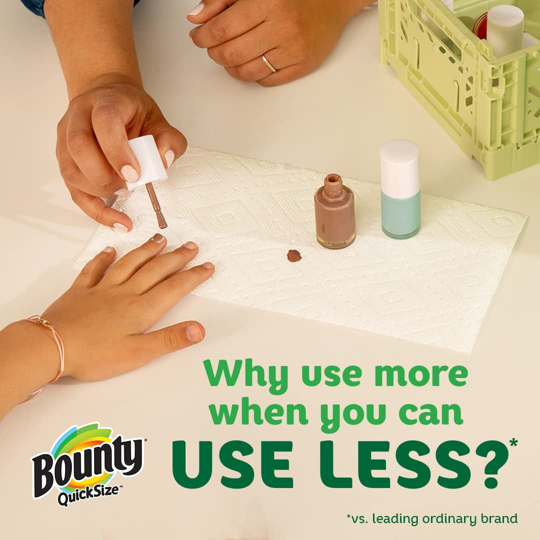 Bounty Select-A-Size Paper Towels - Print Design - 2 Triple Rolls = 6 Regular Rolls - The Perfect Household Essential!