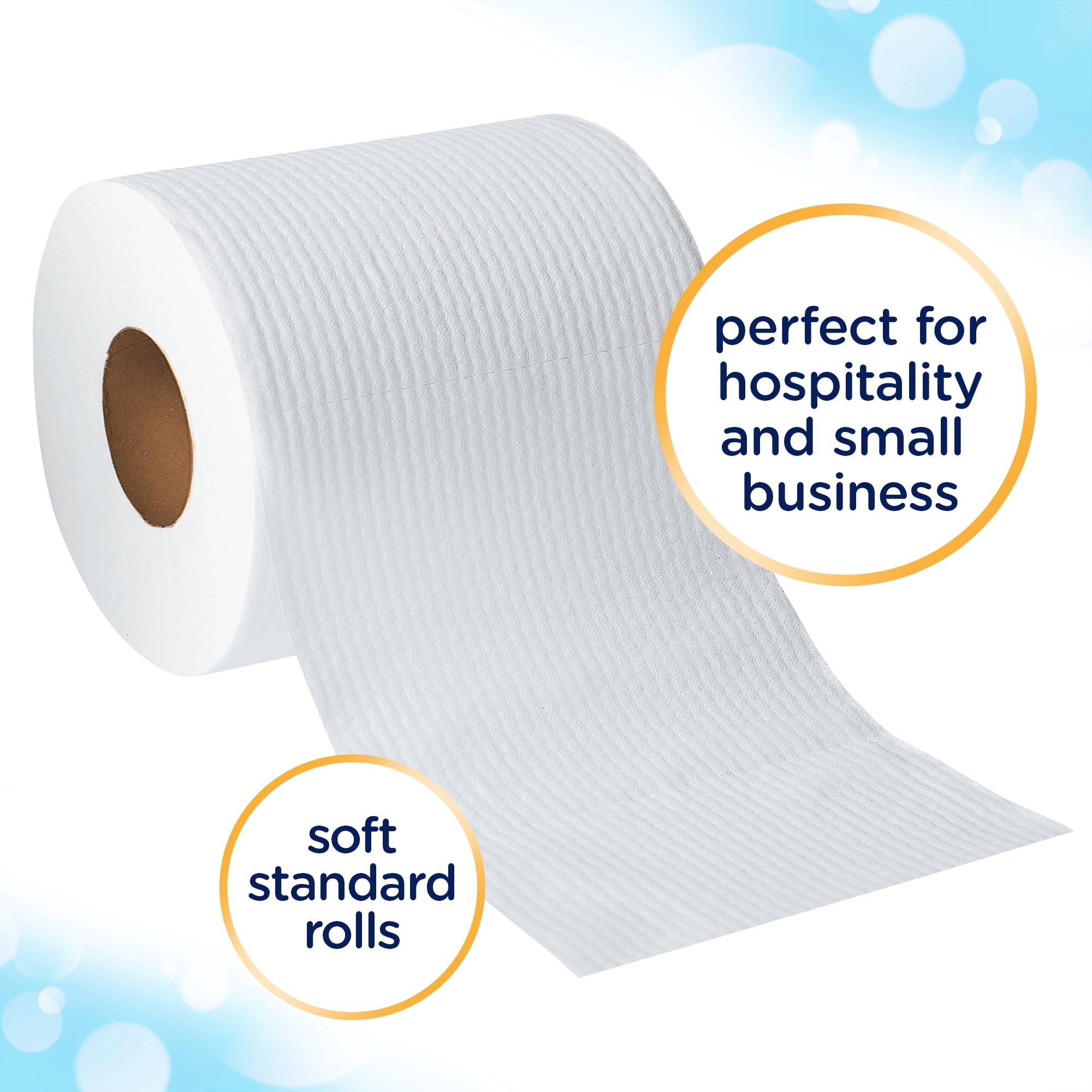 Cottonelle Professional Standard Roll Toilet Paper - Bulk (12456), Ultra CleanCare Bathroom Tissue, Clean Ripple Texture, White (48 Rolls of 170 Sheets, 8, 160 Sheet Total)