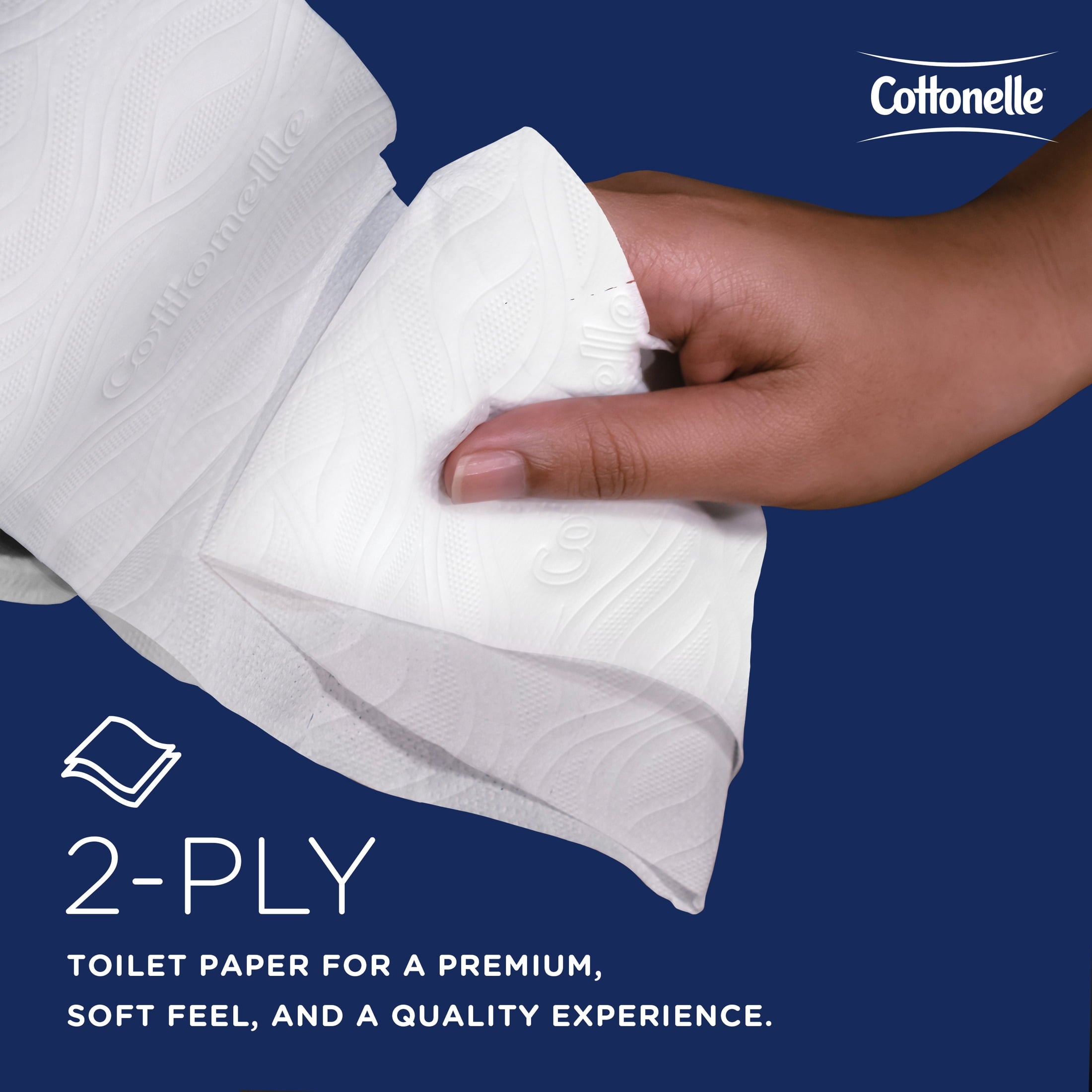 Cottonelle® Professional CleanCare Standard Roll Bulk Toilet Paper (58696) - 2-Ply, White, Individually Wrapped (400 Sheets/Roll, 40 Rolls/Case, 16, 000 Sheets/Case)