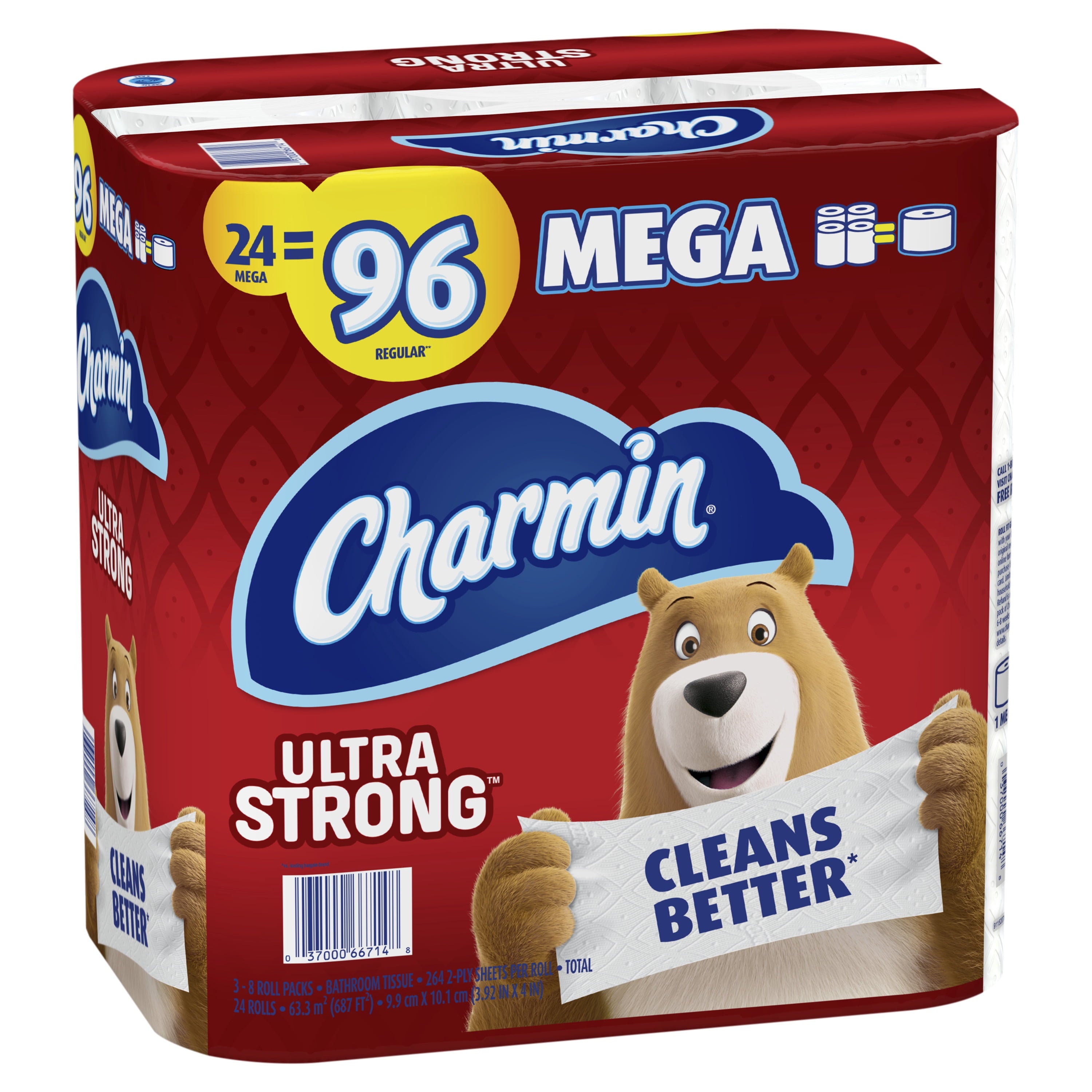 Charmin Ultra Strong Toilet Paper - 24 Mega Rolls