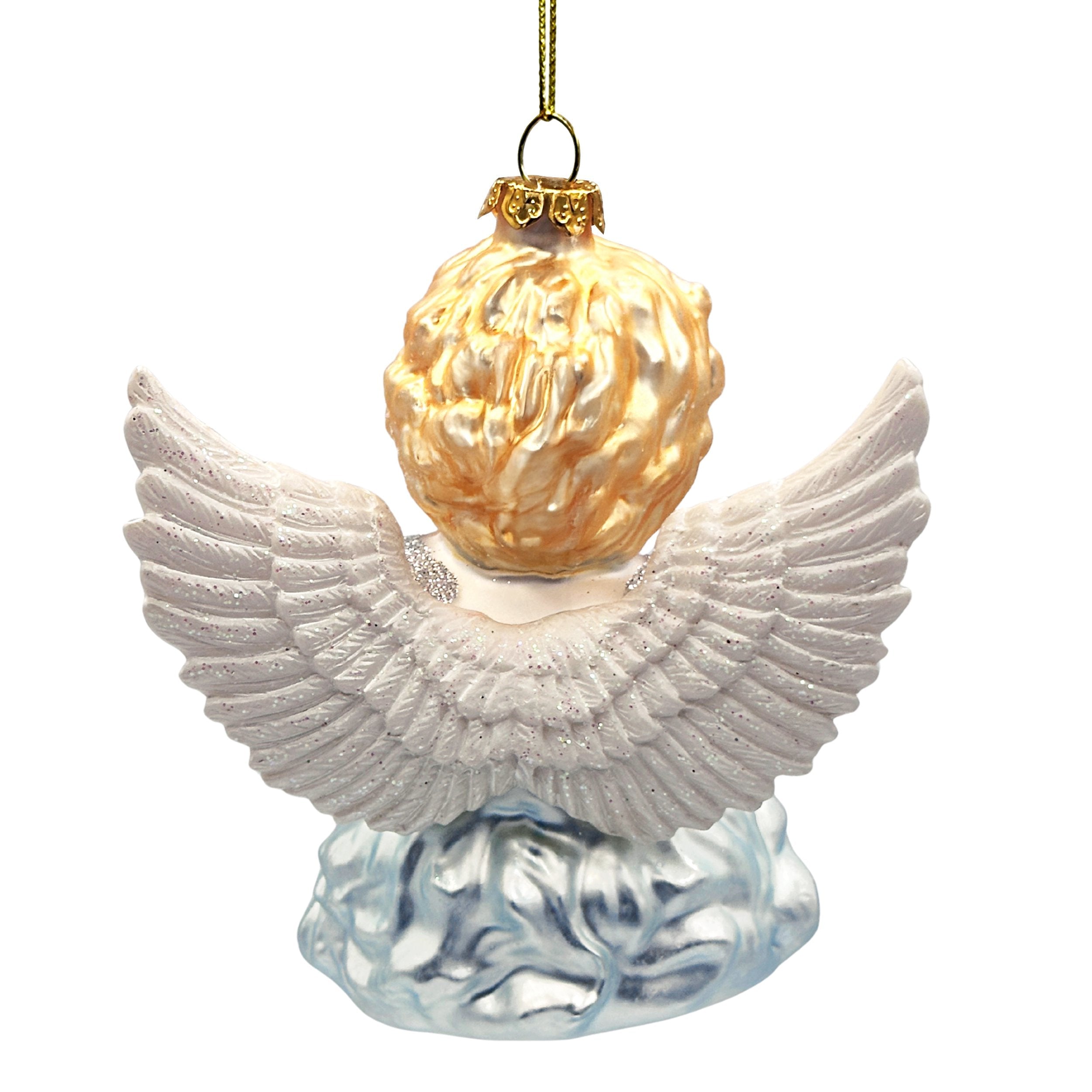 Vintage Angel Handpainted Classic Glass Christmas Ornament - Sentimental Faith Gift