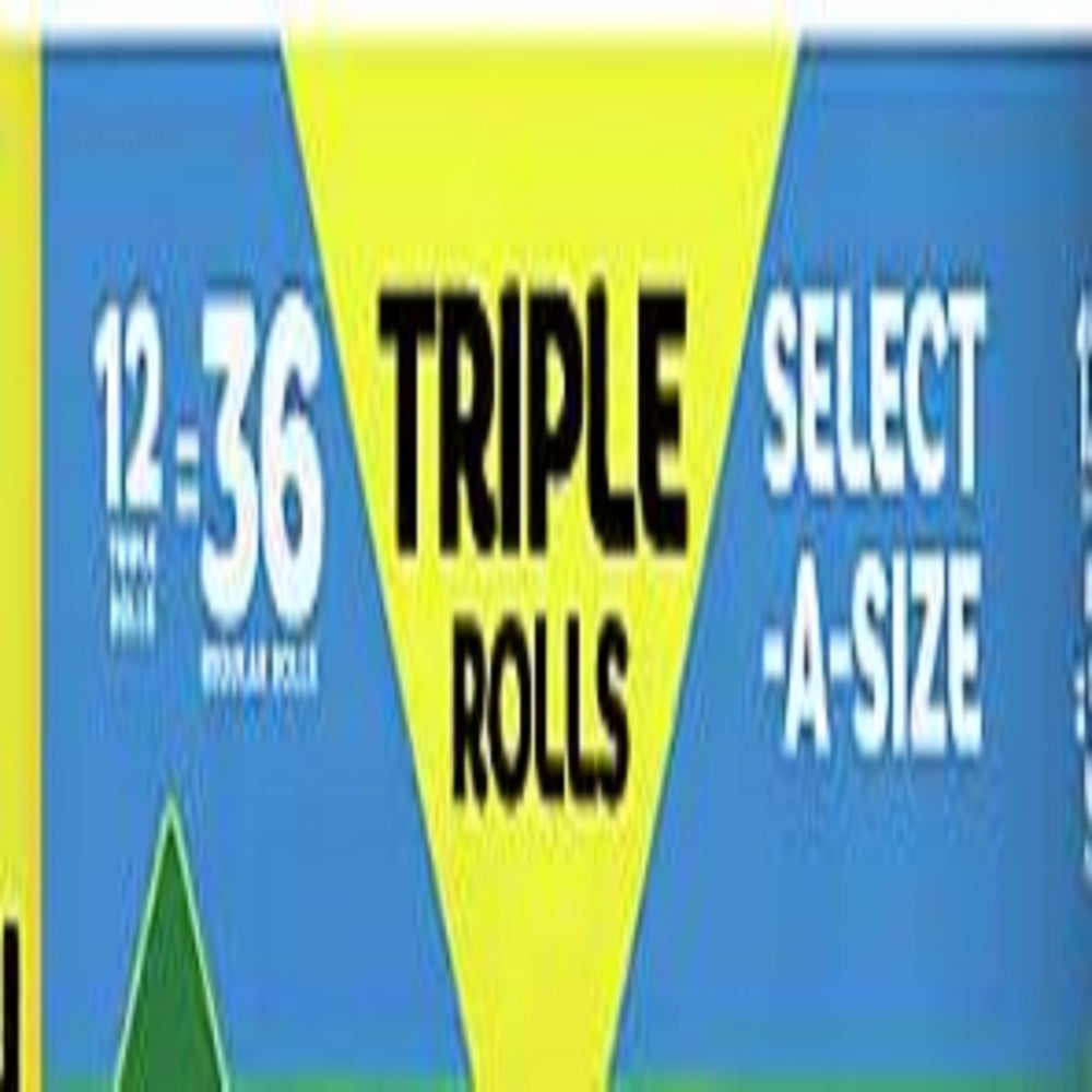 Bounty Select-A-Size Triple Rolls Paper Towels - White, 12 Count.