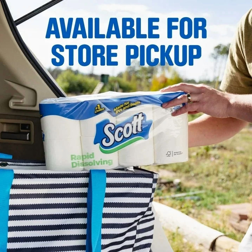Scott Rapid Dissolving Toilet Paper For Rvs & Boats - 4 Double Rolls